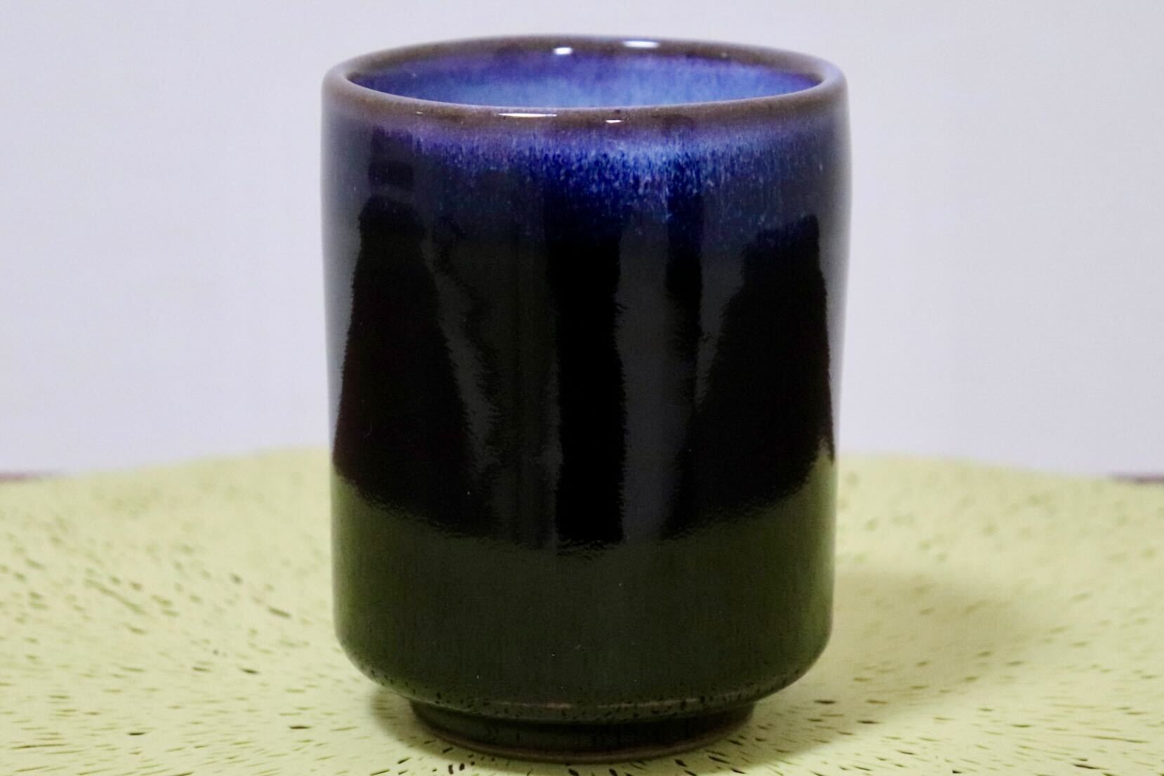 GMIO344A○陶勝窯 丹波焼 黒乳白大湯呑 市野勝 市野勝磯 陶器 工芸品 丹波篠山 未使用