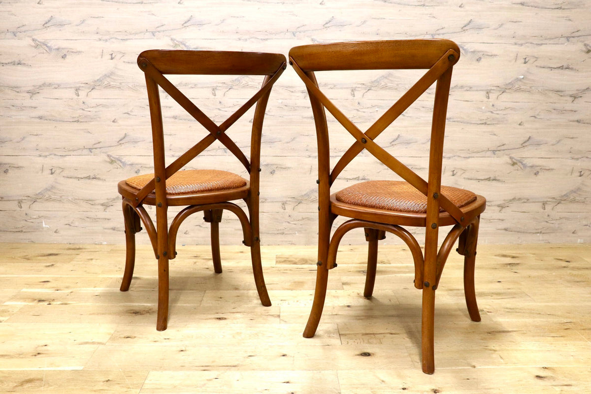 GMJS285◯CRASH GATE / クラッシュゲート Knot antiques X-BACK CHAIR III クロスバックチェア3 ダイニングチェア 関家具 ヴィンテージ