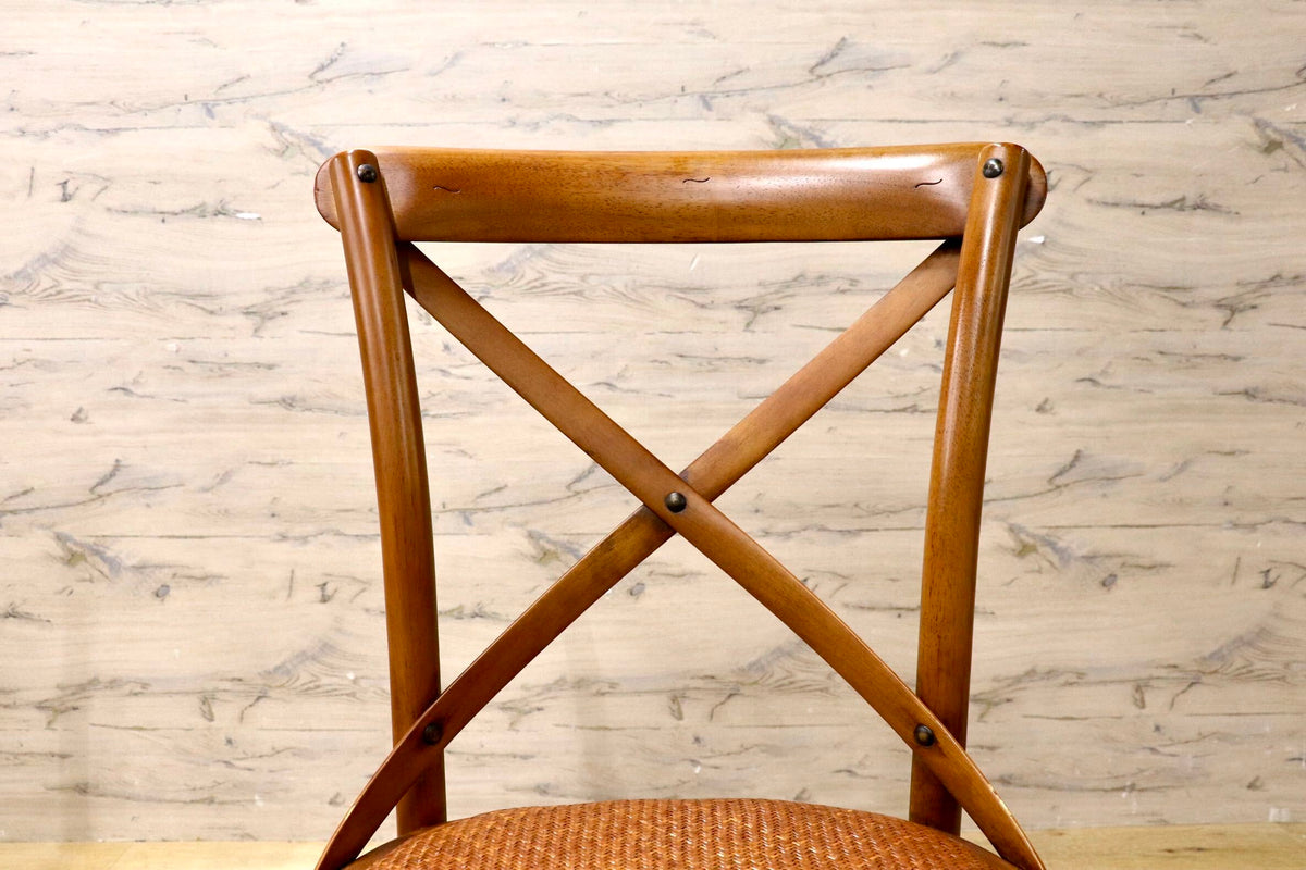 GMJS285◯CRASH GATE / クラッシュゲート Knot antiques X-BACK CHAIR III クロスバックチェア3 ダイニングチェア 関家具 ヴィンテージ