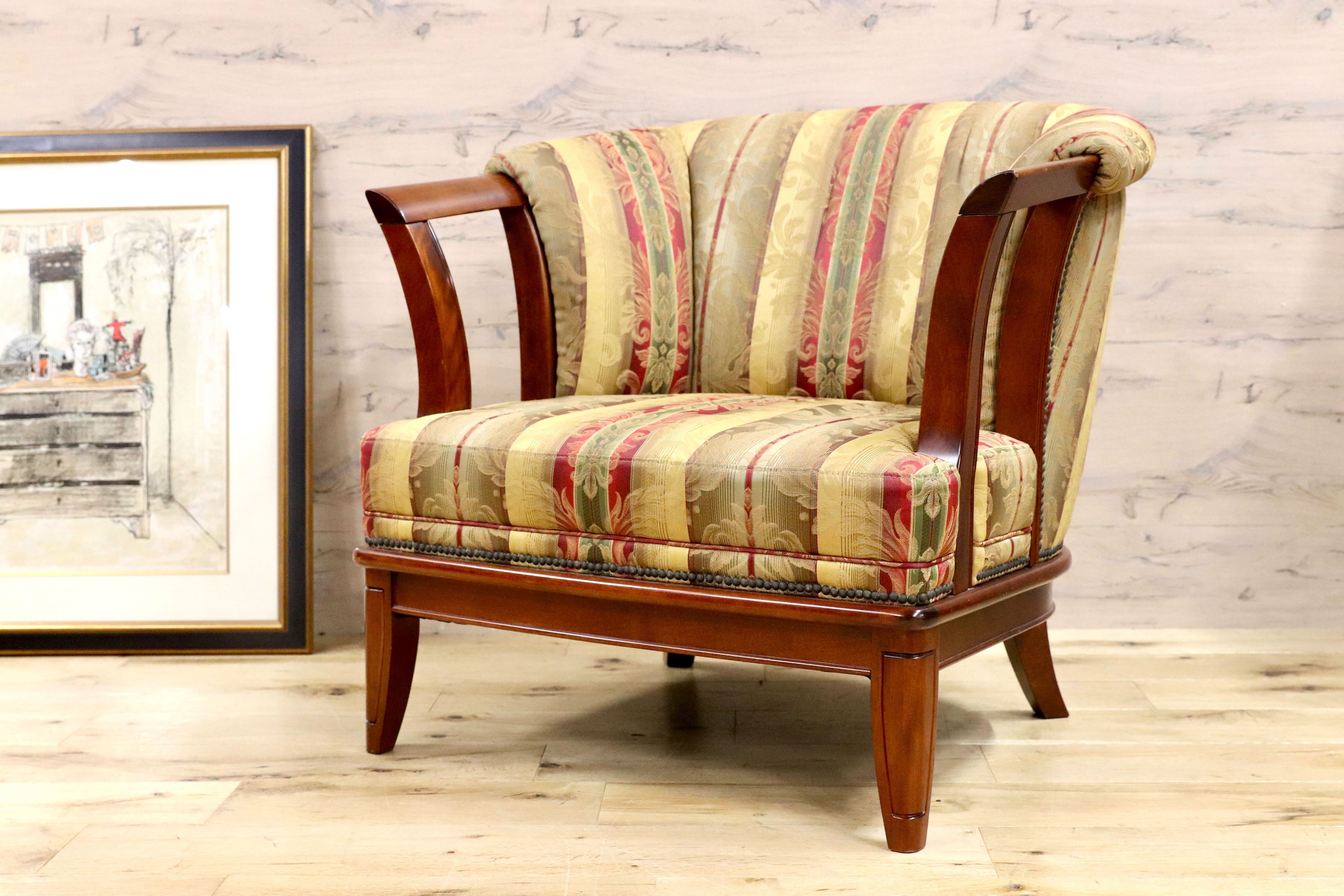 GMHS24C○モリシゲ / MORISHIGE 1人掛けソファ シングルソファ IDC大塚家具 ファブリック クラシック 検)ドレクセル マルニ