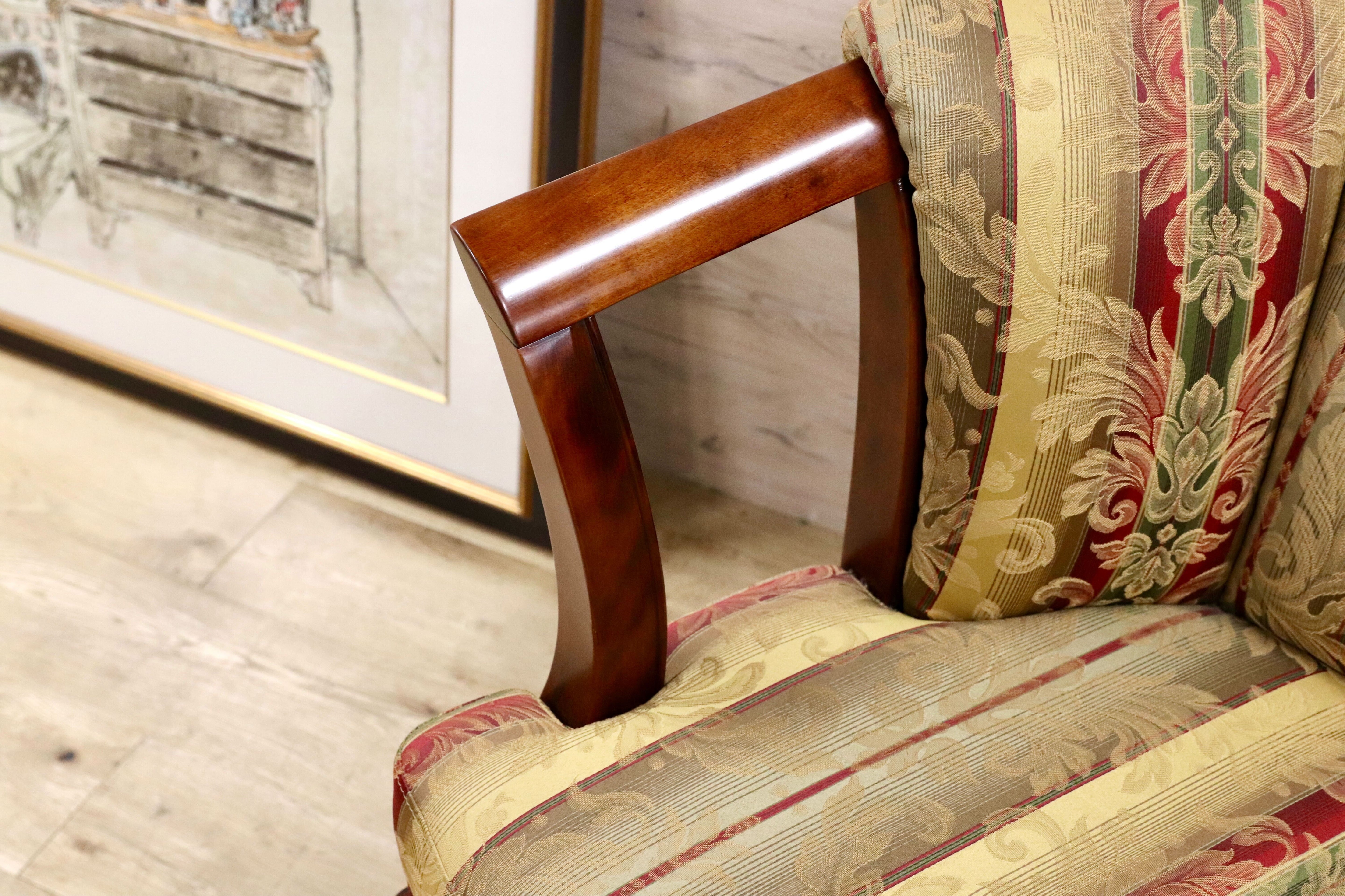 GMHS24C○モリシゲ / MORISHIGE 1人掛けソファ シングルソファ IDC大塚家具 ファブリック クラシック 検)ドレクセル マルニ