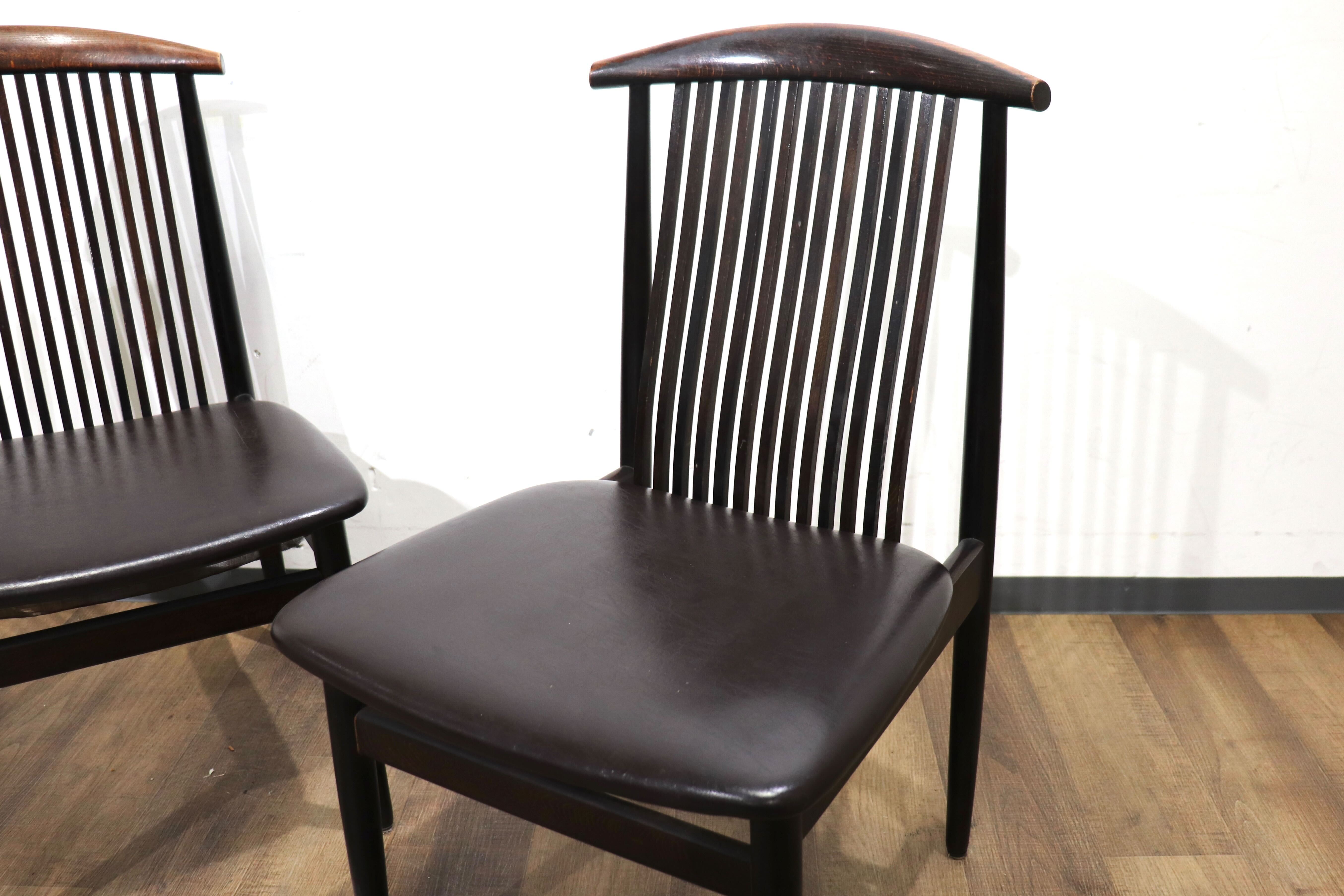 GMHN258A○飛騨産業 / HIDA キツツキ No.725 ダイニングチェア 2脚セット アンティーク 木製 カントリー レトロ ビンテージ 稀少