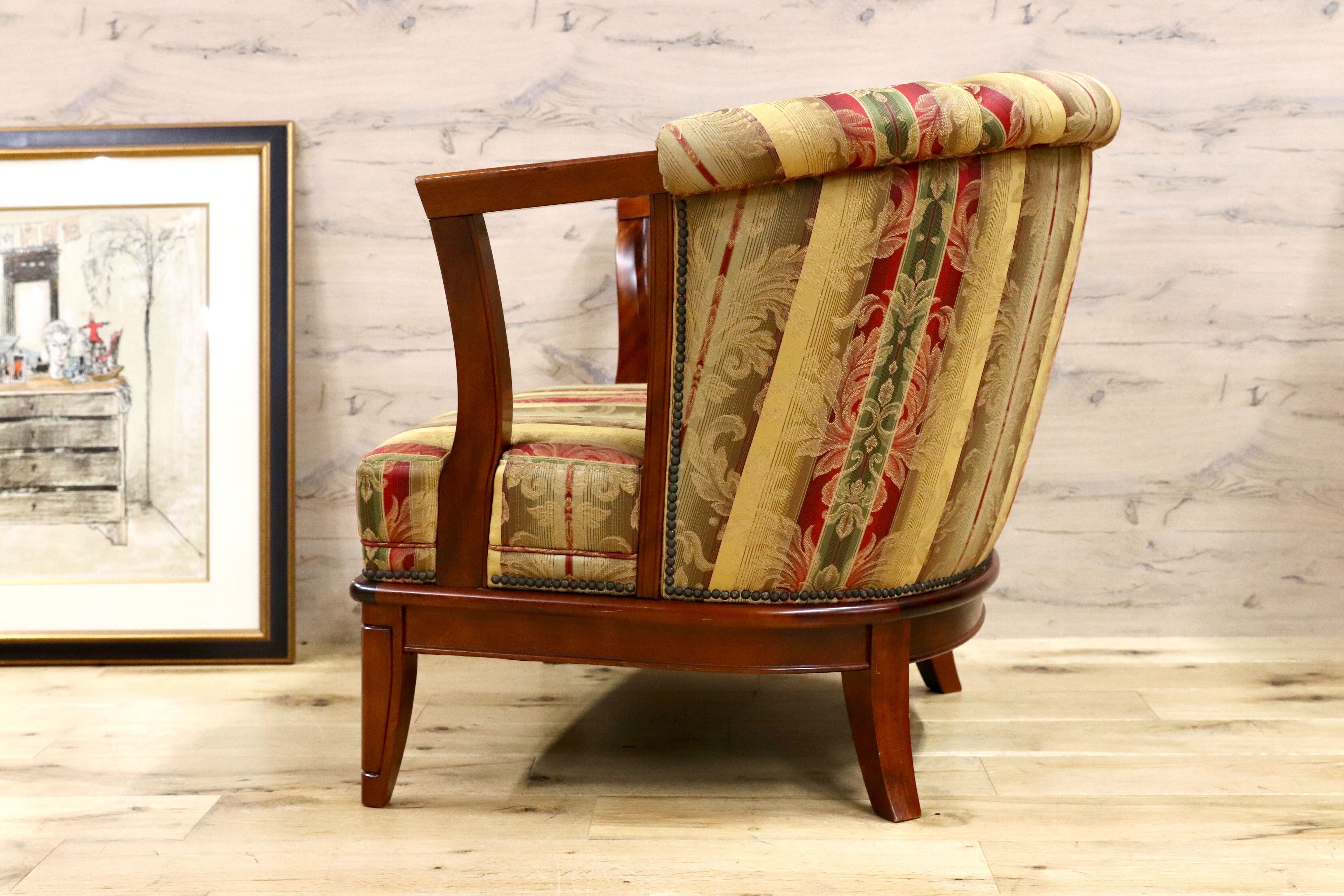 GMHS24C○モリシゲ / MORISHIGE 1人掛けソファ シングルソファ IDC大塚家具 ファブリック クラシック 検)ドレクセル マルニ