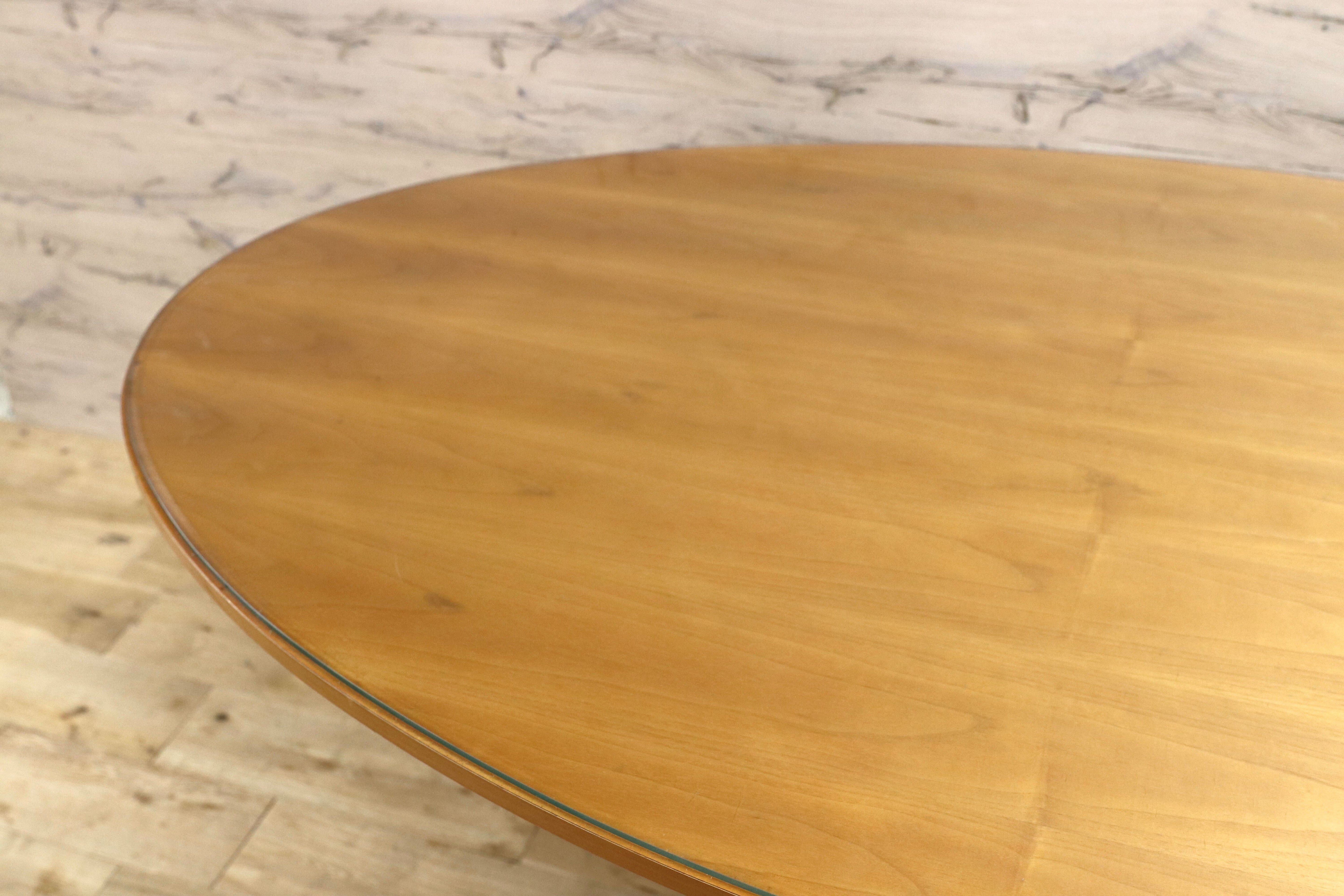 GMIH242○IDC大塚家具 イタリア製 輸入家具 ダイニングテーブル 食卓テーブル チェリー材 イタリアモダン 検)Moletta Carpanelli
