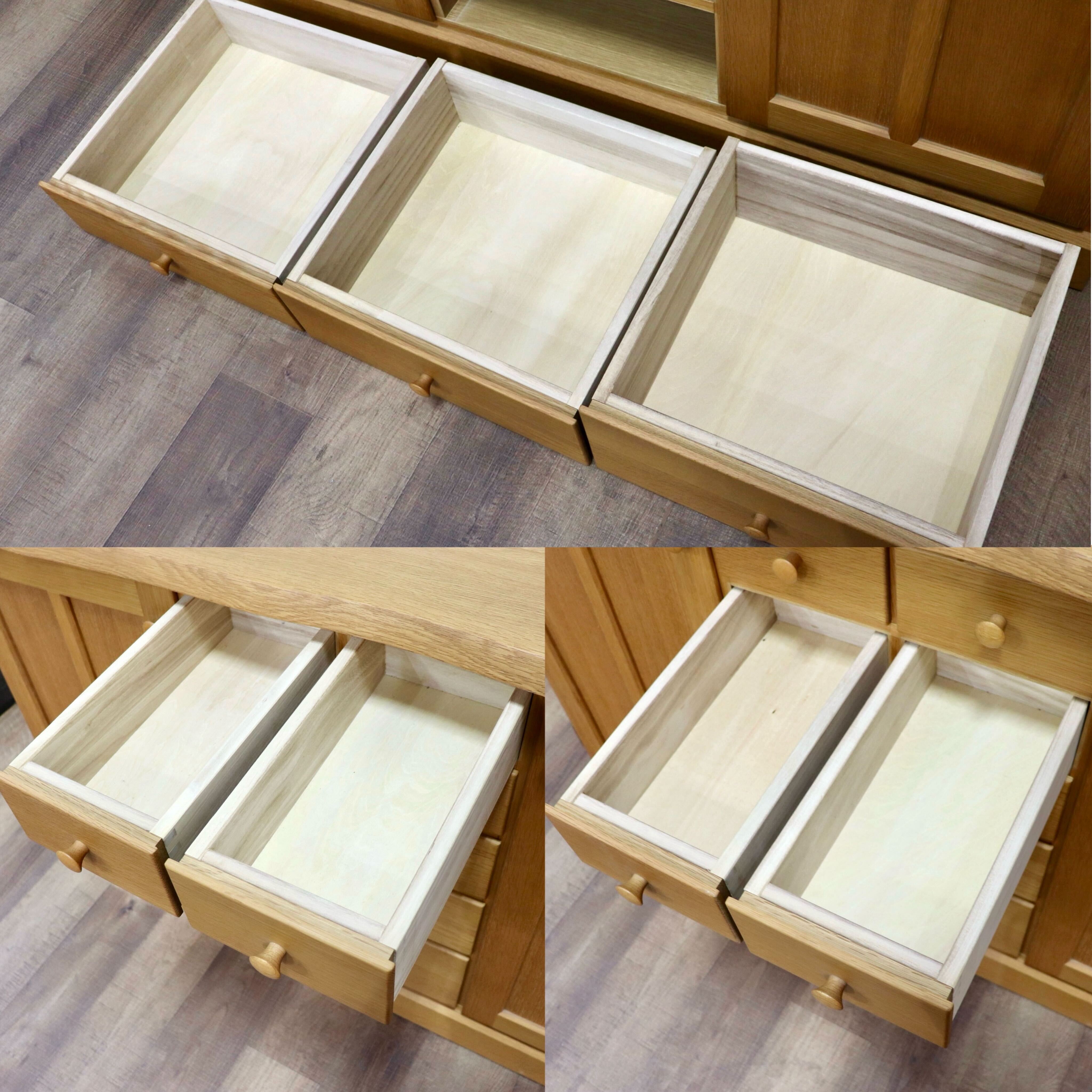 GMHK851○北欧スタイル サイドボード キャビネット リビングボード オーク材 ナチュラル 国産家具 検)CHARDONNAY カンディハウス 飛騨家具