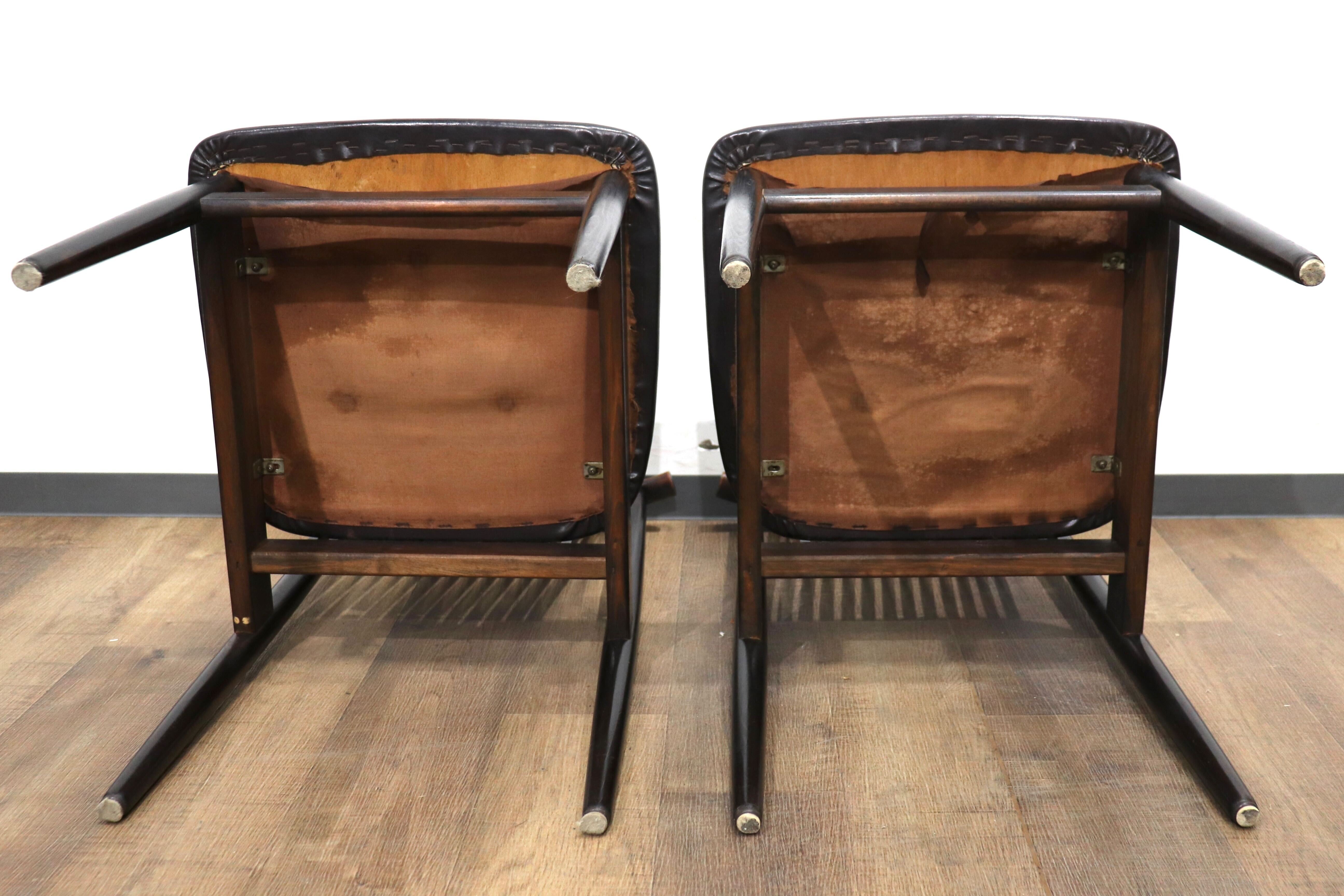 GMHN258A○飛騨産業 / HIDA キツツキ No.725 ダイニングチェア 2脚セット アンティーク 木製 カントリー レトロ ビンテージ 稀少