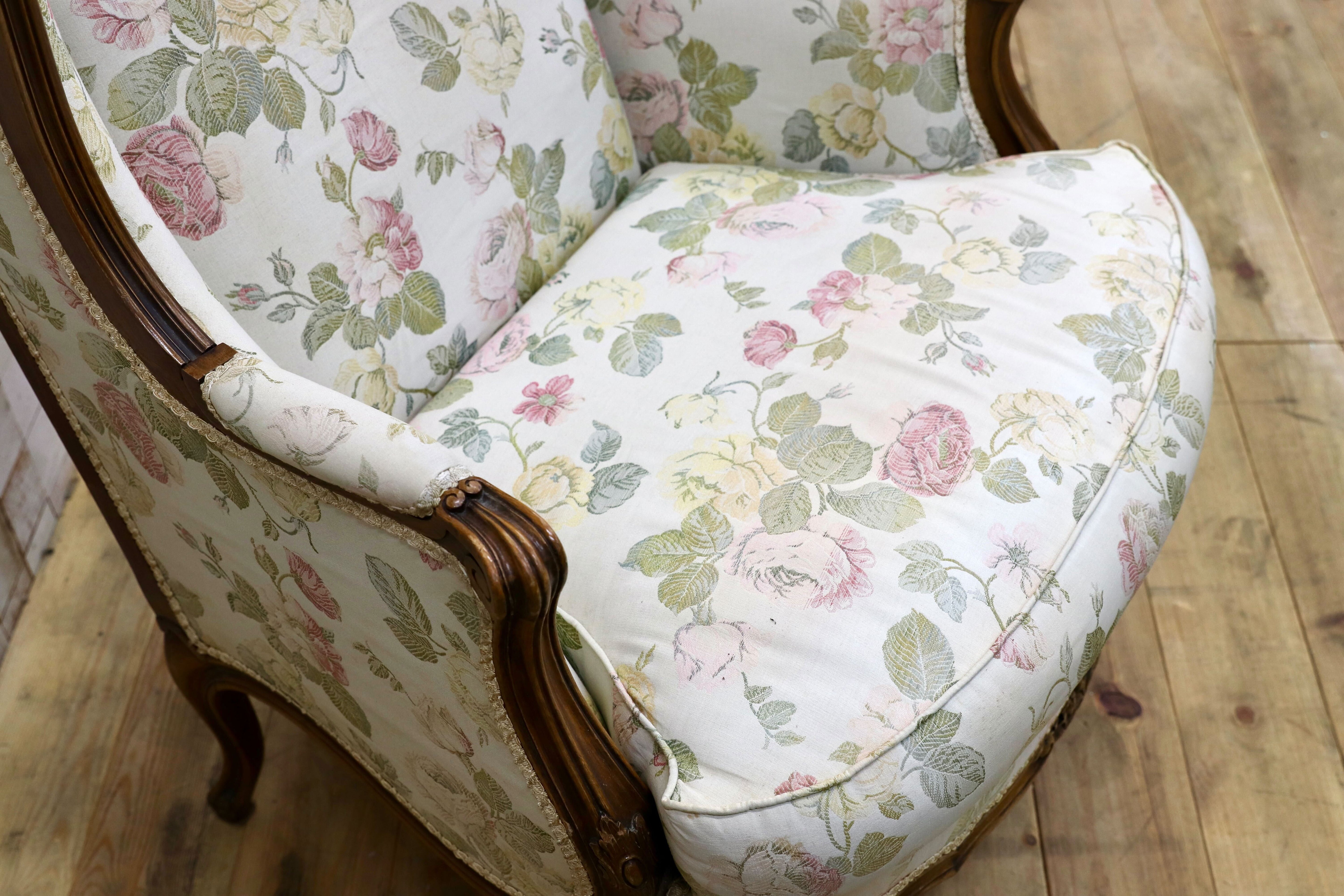 GMIK530○アンティーク サロンチェア 椅子 ラグジュアリー モダン ロココ様式 ヨーロピアン チェア 1人掛けソファ 店舗什器 ファブリック