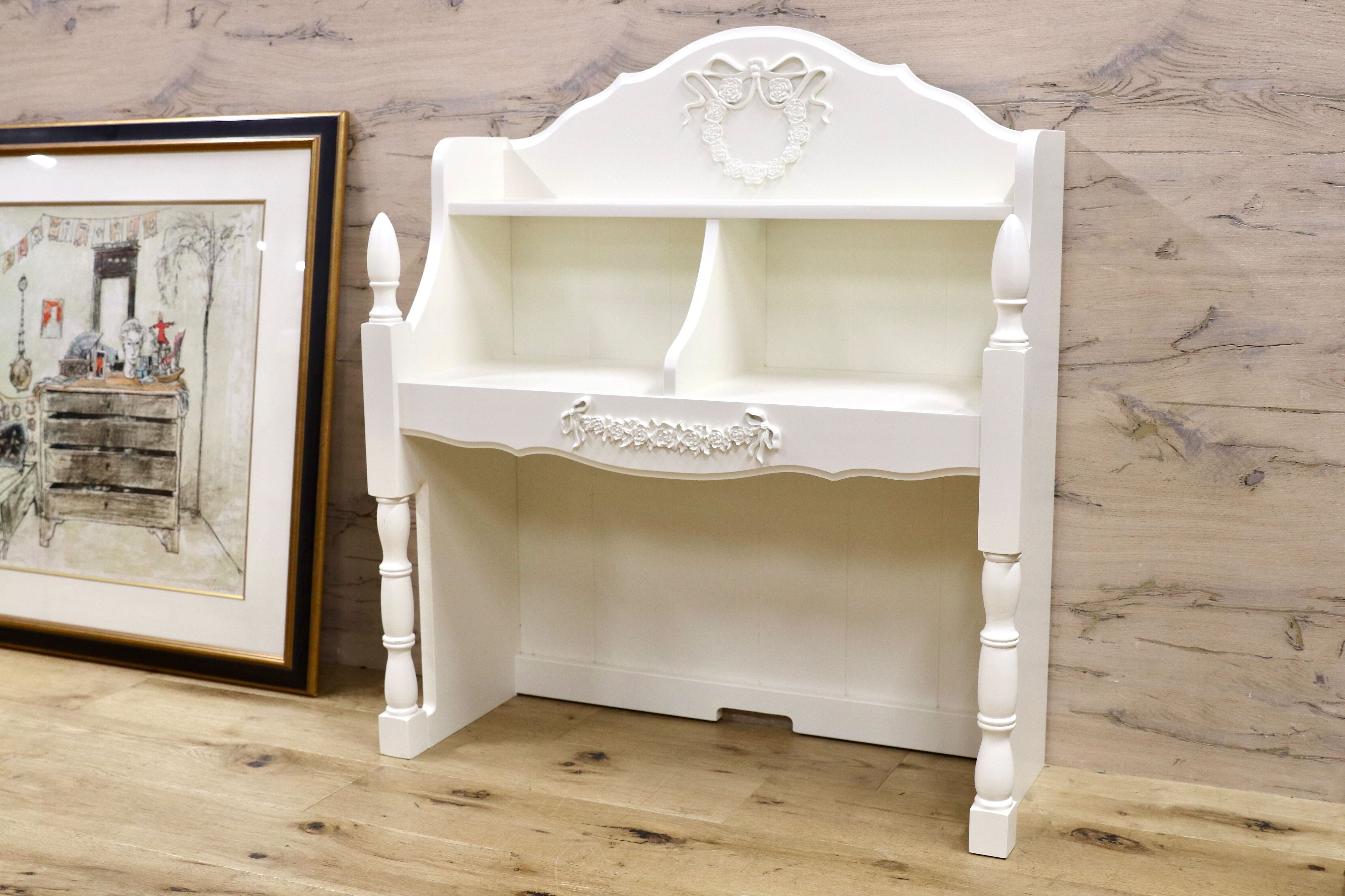 GMHS20A○COUNTRY WHITE / カントリーホワイト Praha Hutch 800 ハッチ 上台 収納棚 シェルフ 飾り棚 ホワイト 輸入家具 展示品