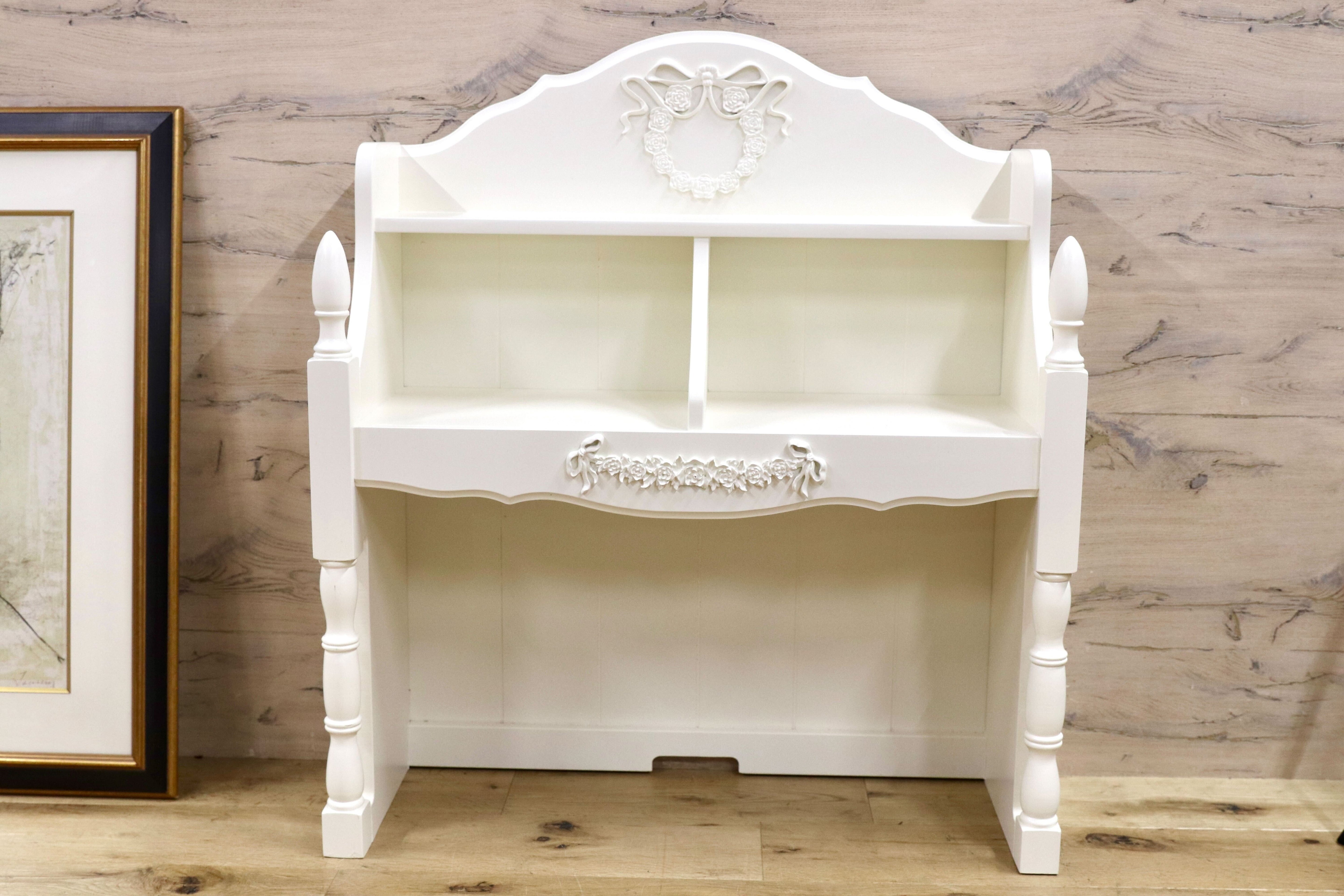GMHS20A○COUNTRY WHITE / カントリーホワイト Praha Hutch 800 ハッチ 上台 収納棚 シェルフ 飾り棚 ホワイト 輸入家具 展示品