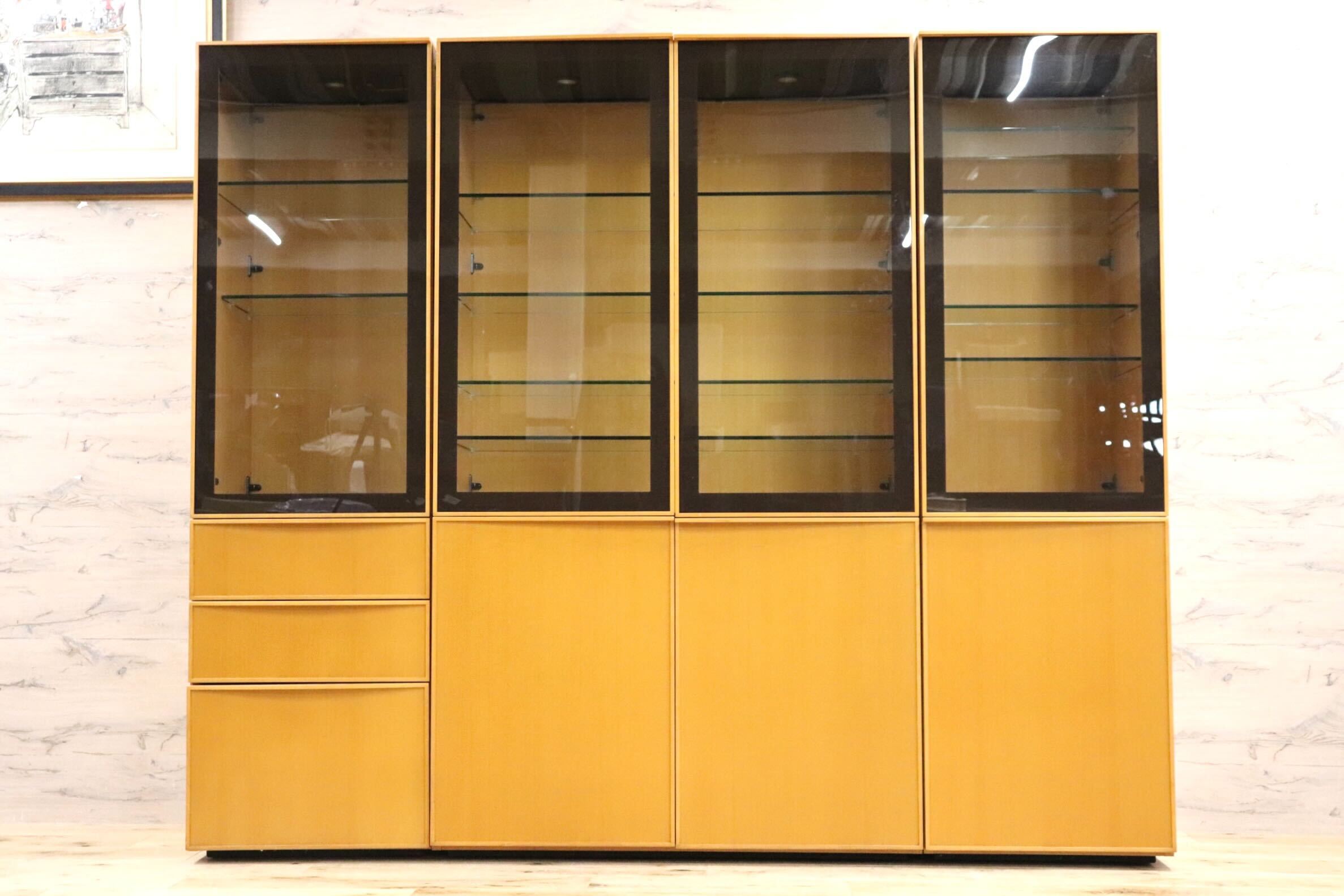 GMHH277○arflex / アルフレックス COMPOSER コンポーザー キャビネット 飾り棚 キュリオケース 収納棚 イタリアモダン 定価約84万