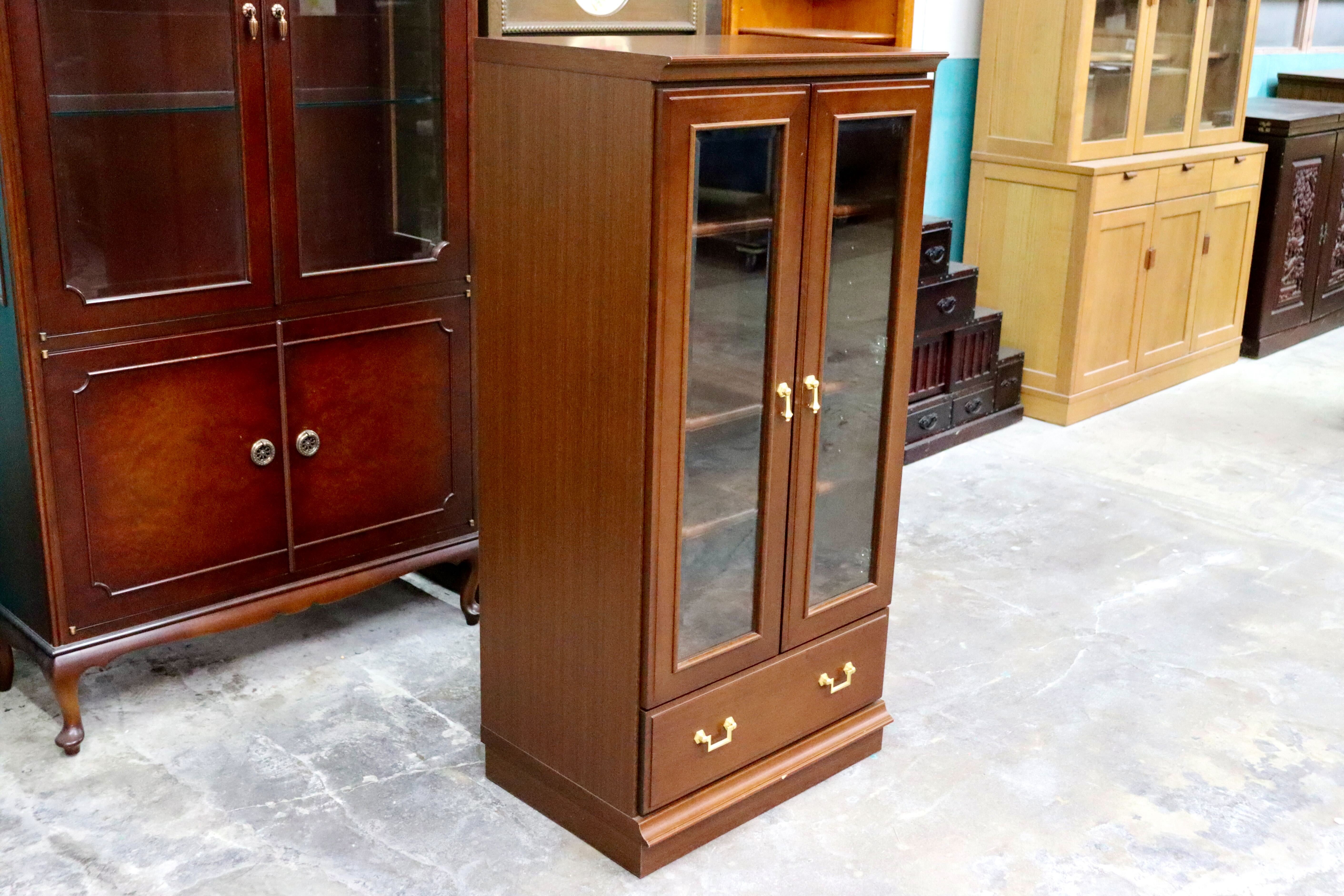 GMIK697○maruni / マルニ 地中海 キャビネット ミドルボード リビングボード サイドボード ガラスキャビネット クラシック モダン