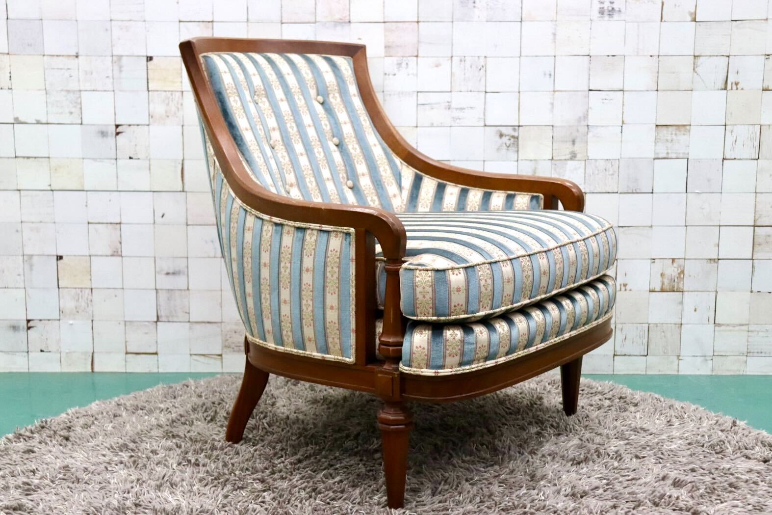 GMGK379A○DREXEL HERITAGE / ドレクセルヘリテイジ Upholstery アップホルスタリー アームチェア ラウンジチェア ヴィンテージ 約57万