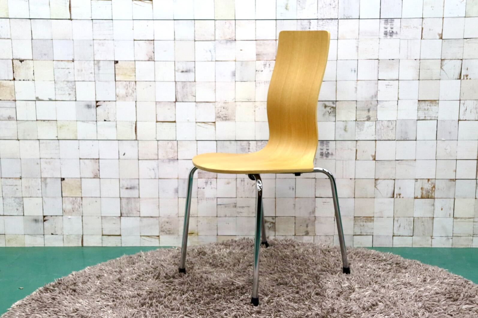 GMGT163○無印良品 / MUJI MOLD PLYWOOD CHAIR モールドプライウッドチェア ダイニングチェア ミーティングチェア オーク材 モダン