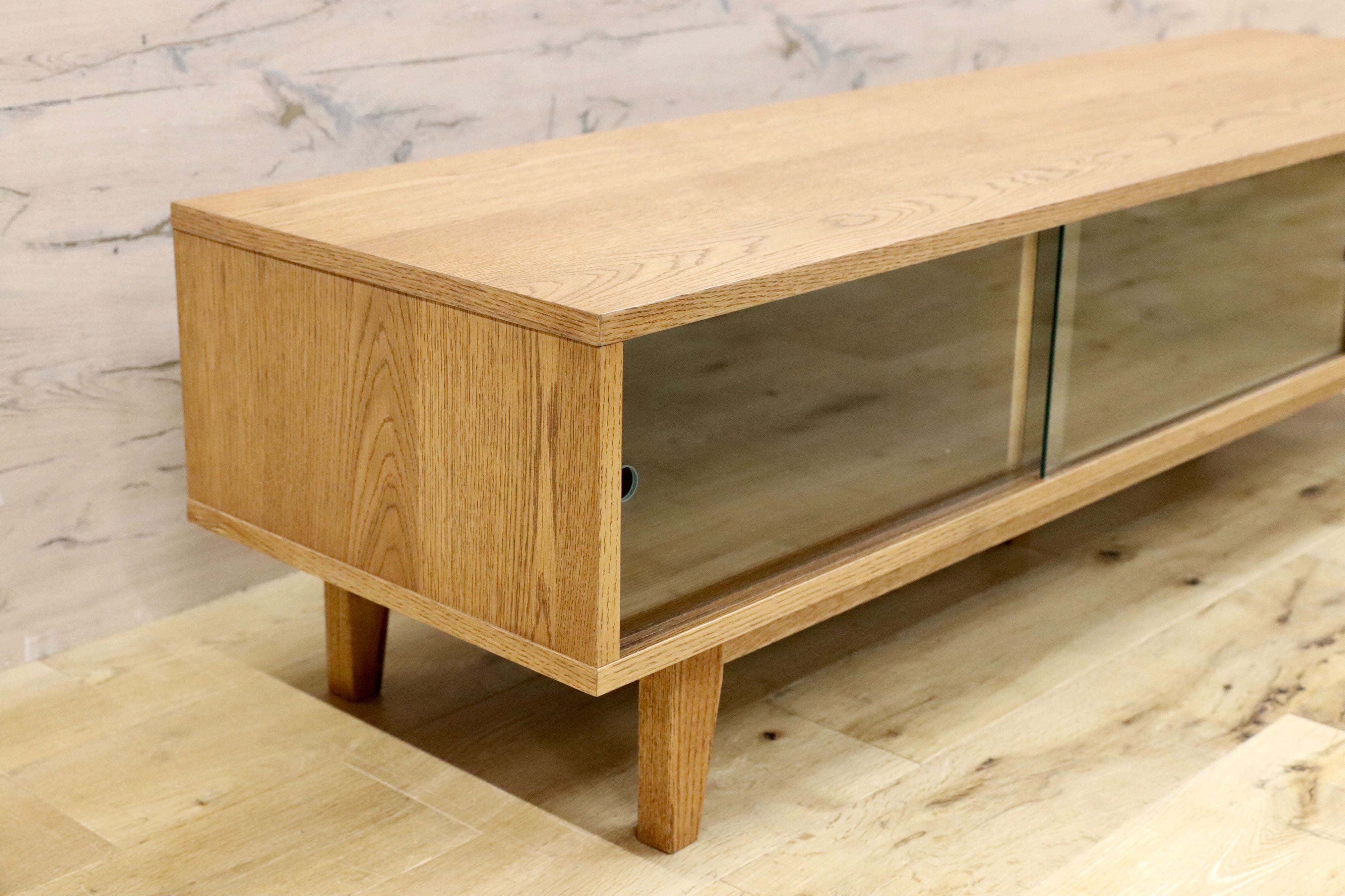 GMGK307○unico / ウニコ kurt クルト テレビボード TVボード AVボード リビング収納 オーク突板 定価約6万 モデルルーム展示品