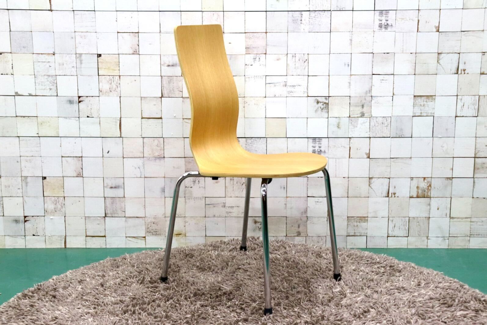 GMGT163○無印良品 / MUJI MOLD PLYWOOD CHAIR モールドプライウッドチェア ダイニングチェア ミーティングチェア オーク材 モダン