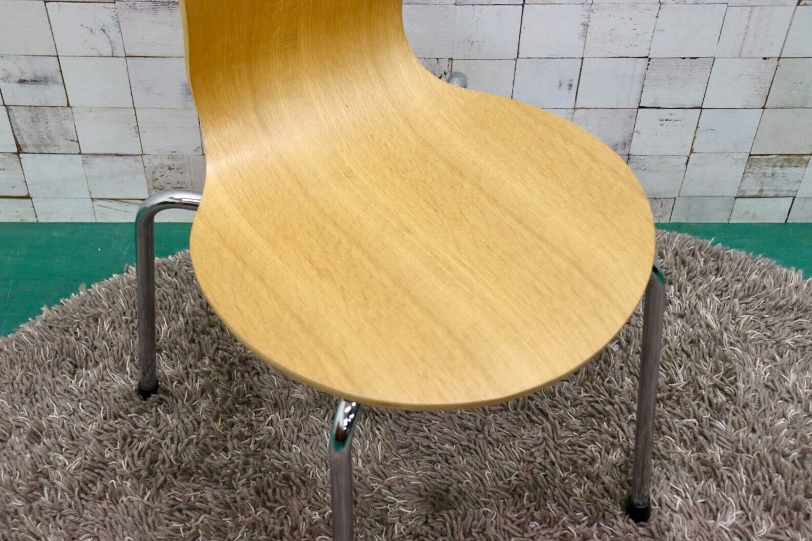 GMGT163○無印良品 / MUJI MOLD PLYWOOD CHAIR モールドプライウッドチェア ダイニングチェア ミーティングチェア オーク材 モダン