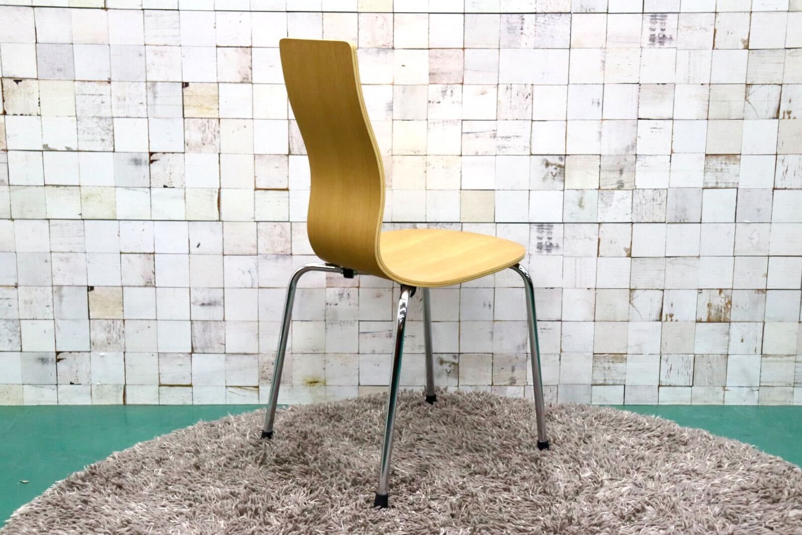 GMGT163○無印良品 / MUJI MOLD PLYWOOD CHAIR モールドプライウッドチェア ダイニングチェア ミーティングチェア オーク材 モダン