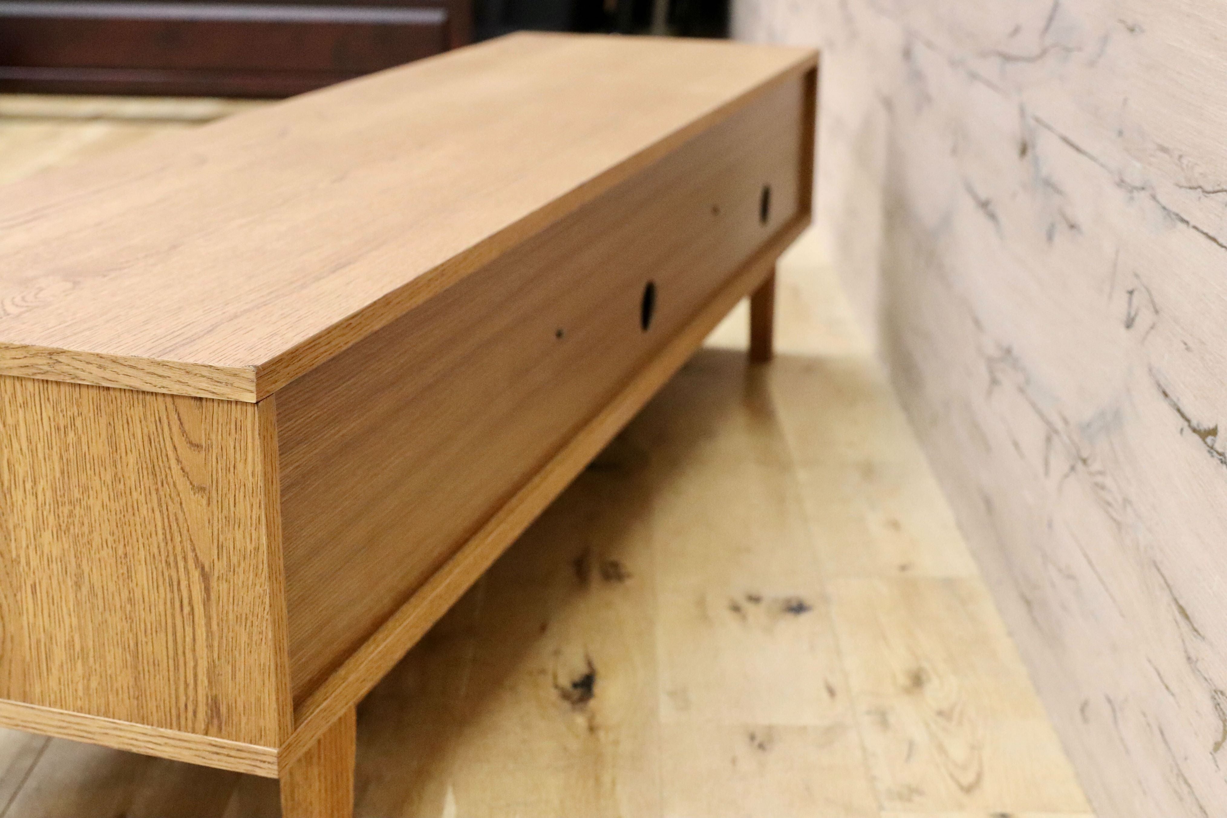 GMGK307○unico / ウニコ kurt クルト テレビボード TVボード AVボード リビング収納 オーク突板 定価約6万 モデルルーム展示品