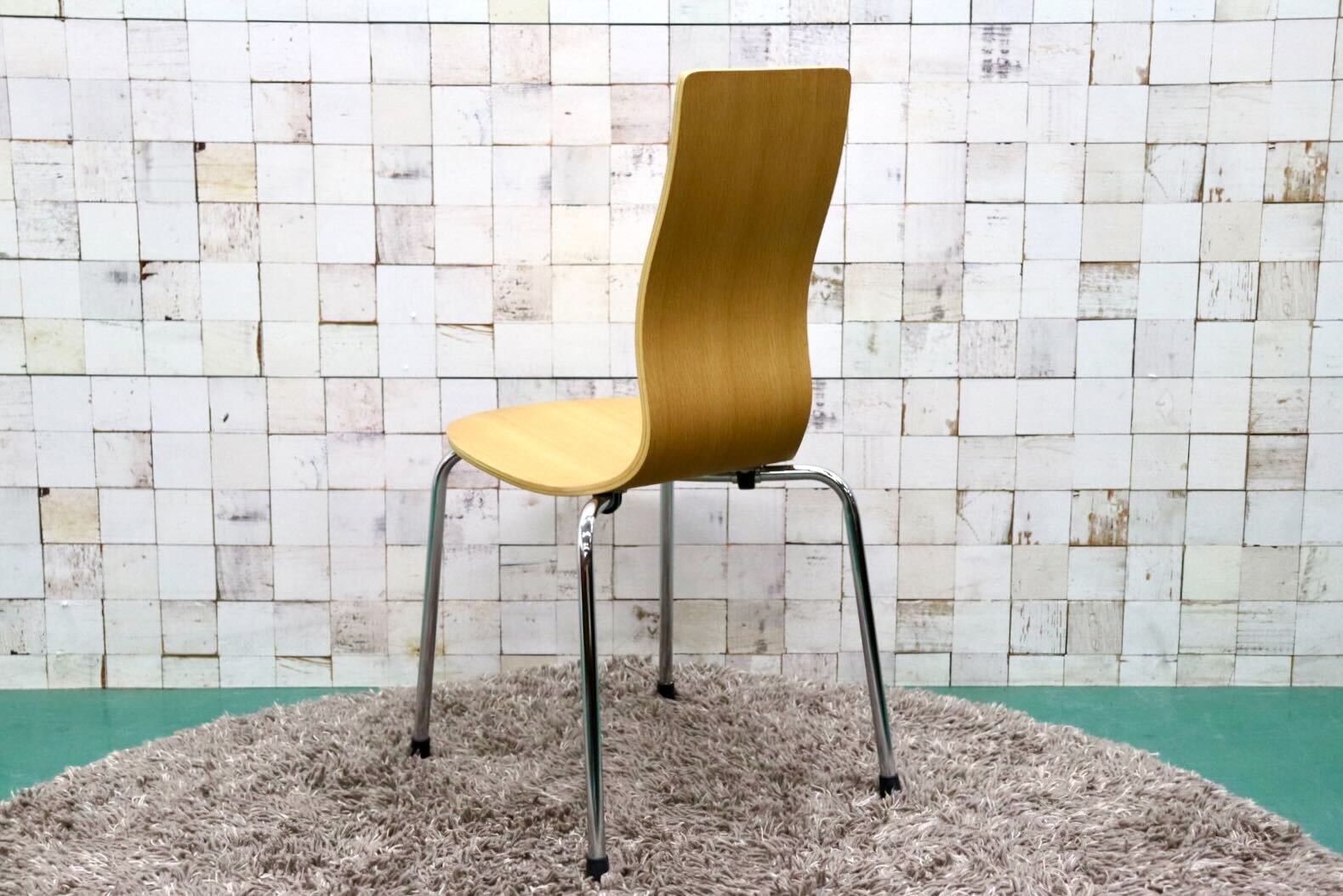 GMGT163○無印良品 / MUJI MOLD PLYWOOD CHAIR モールドプライウッドチェア ダイニングチェア ミーティングチェア オーク材 モダン