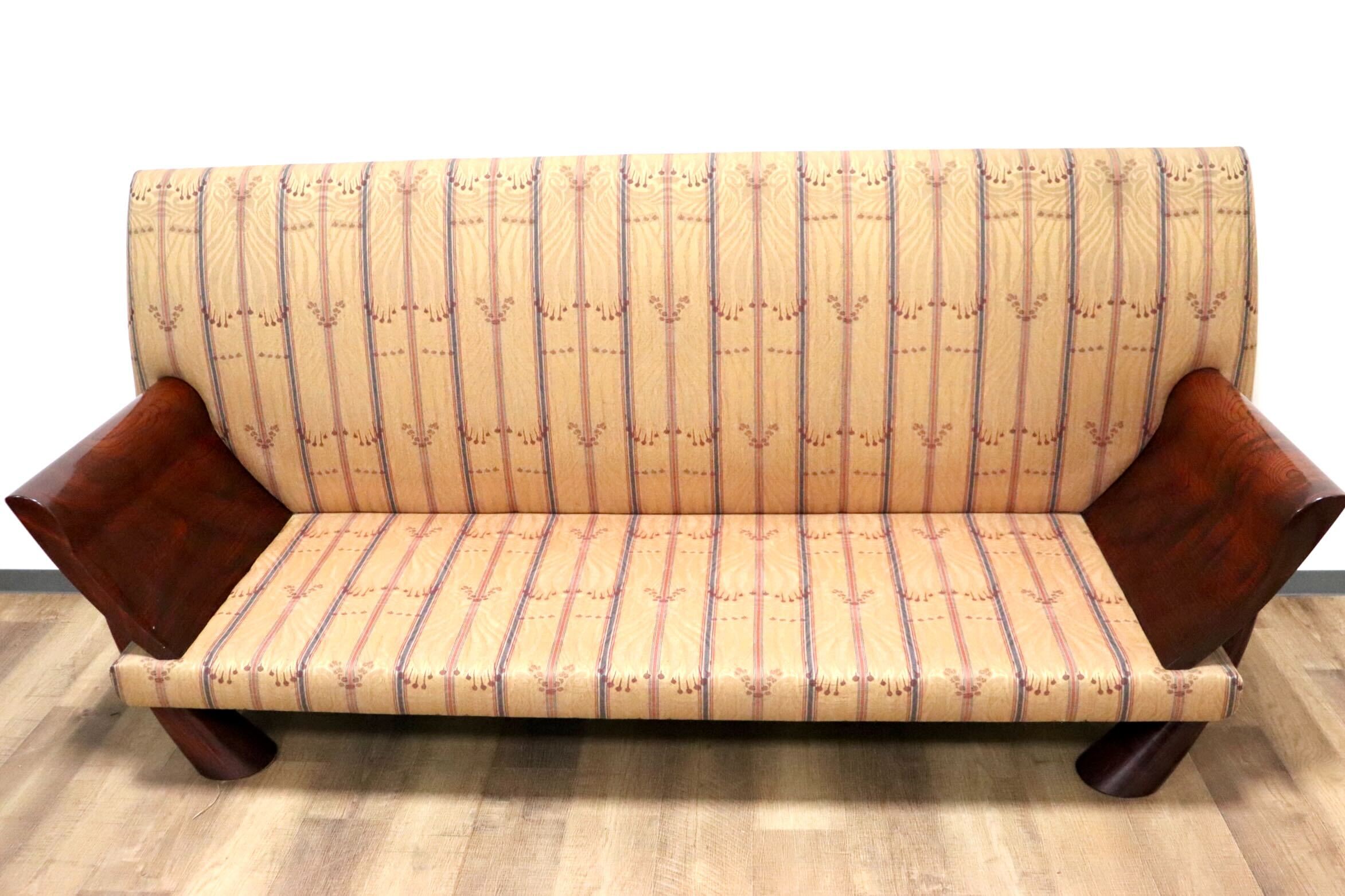 GMHS224A○Saporiti Italia / サポリティイタリア 最高級 3人掛けソファ トリプルソファ ファブリック IDC大塚家具 ポストモダン 稀少