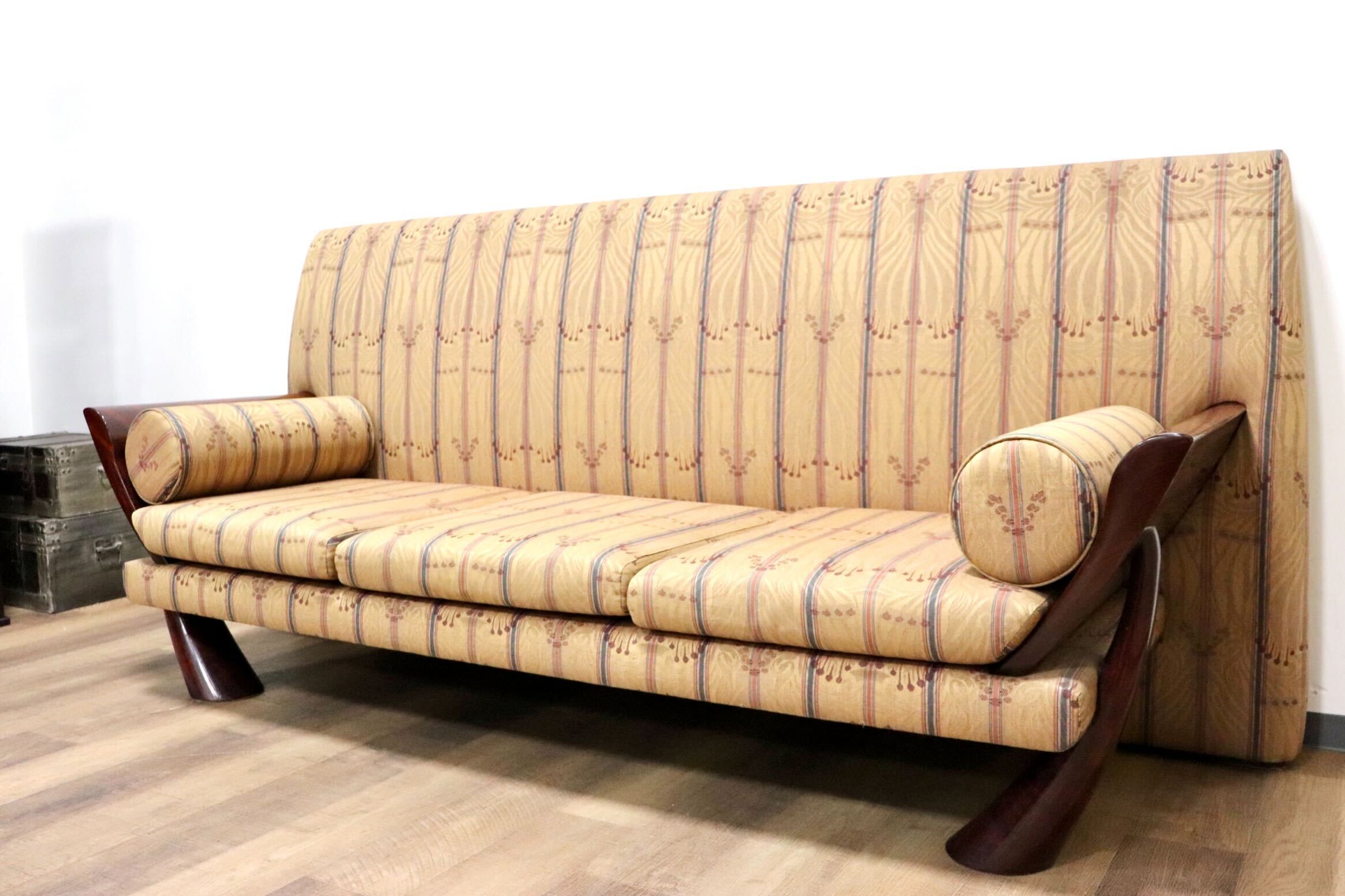 GMHS224A○Saporiti Italia / サポリティイタリア 最高級 3人掛けソファ トリプルソファ ファブリック IDC大塚家具 ポストモダン 稀少