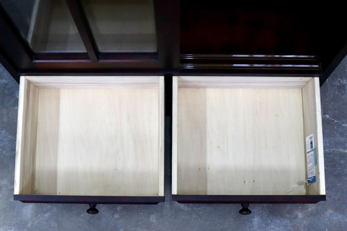 GMIH325○和光 NEW北海 抽戸書棚 本棚 ブックシェルフ 飾り棚 キャビネット 樺材 本箱 収納家具 民芸家具 引き出し 和モダン 旭川家具