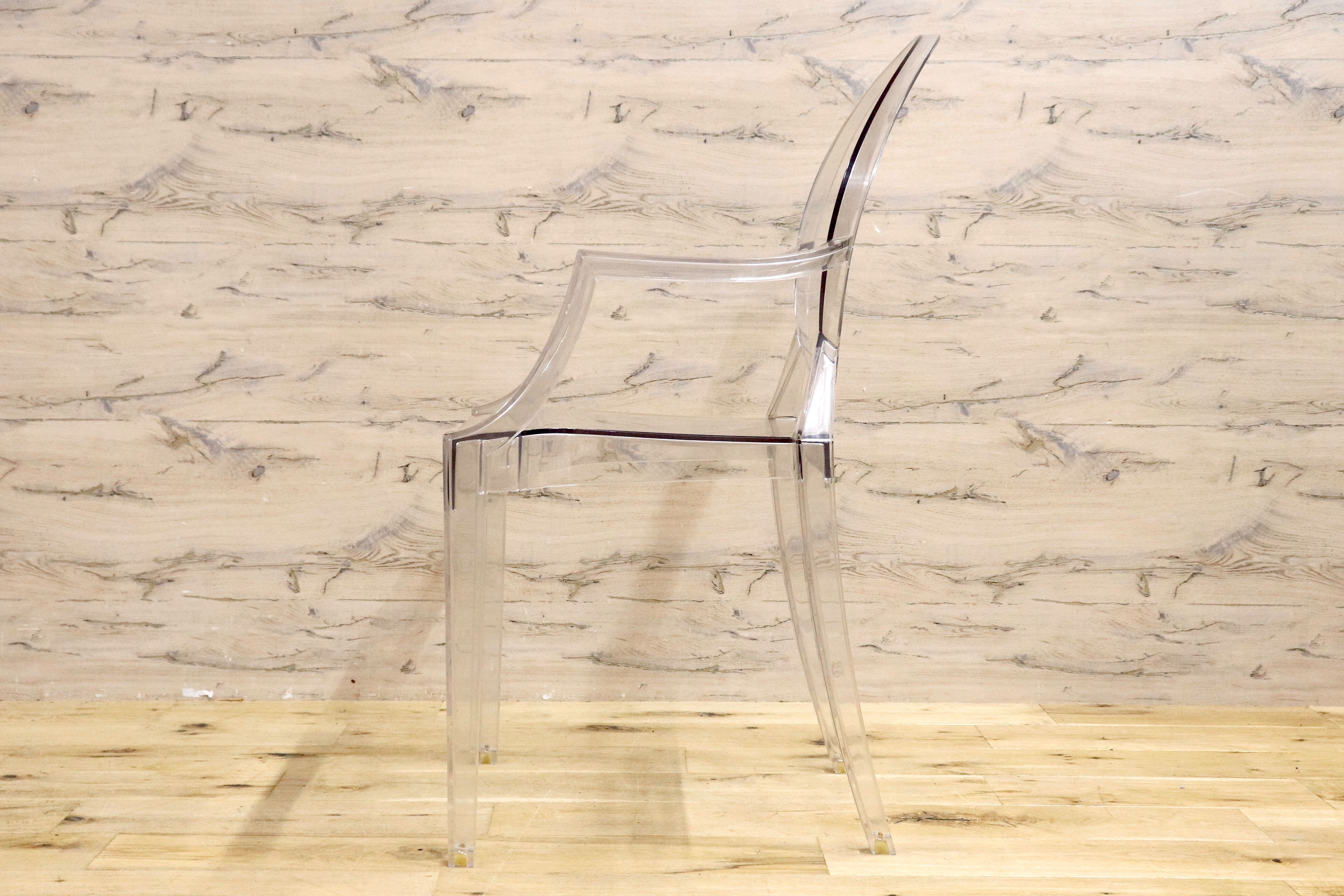 GMIK449○Kartell / カルテル LOUIS GHOST ルイゴースト スタッキングチェア ガーデンチェア 椅子 モダン