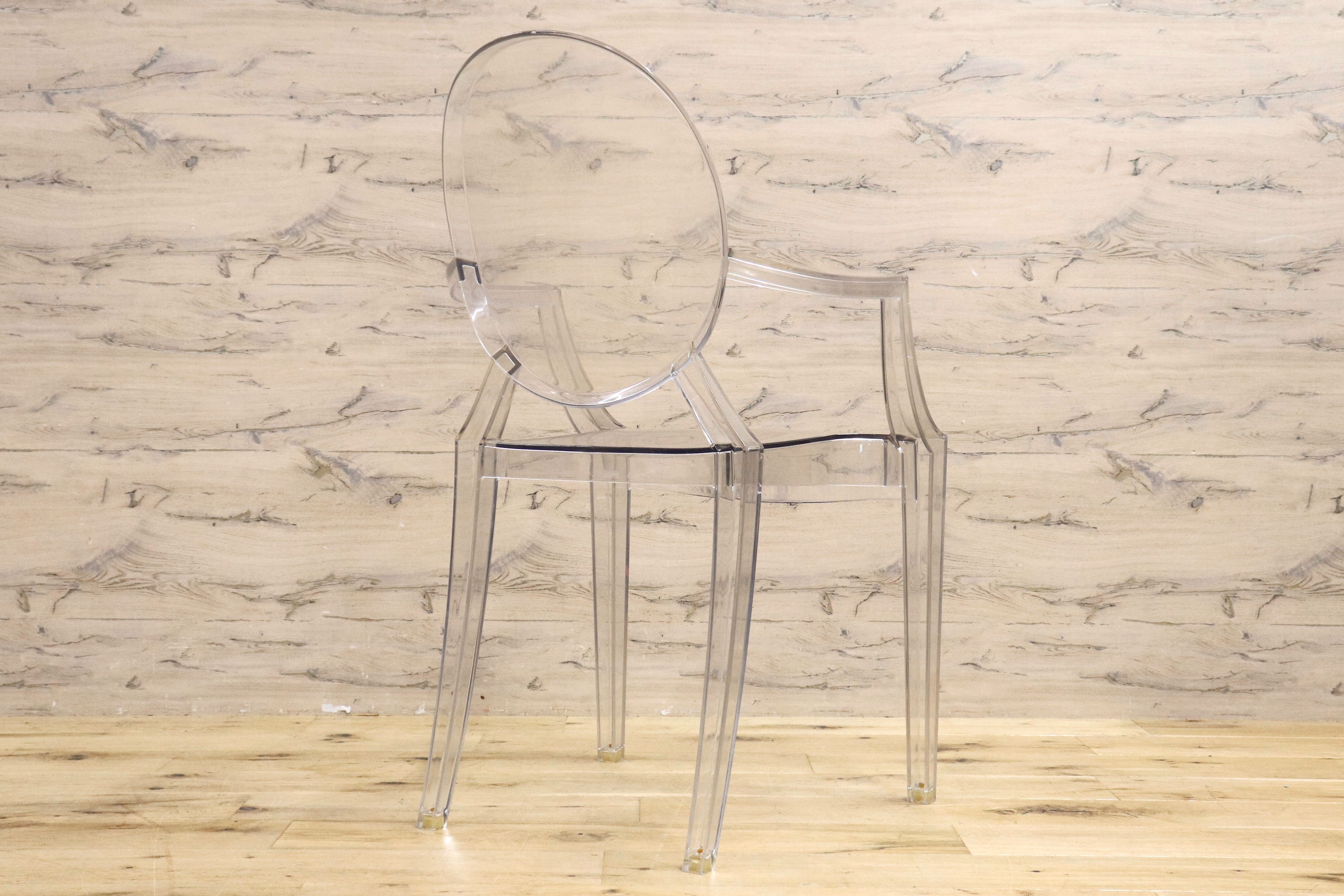 GMIK449○Kartell / カルテル LOUIS GHOST ルイゴースト スタッキングチェア ガーデンチェア 椅子 モダン