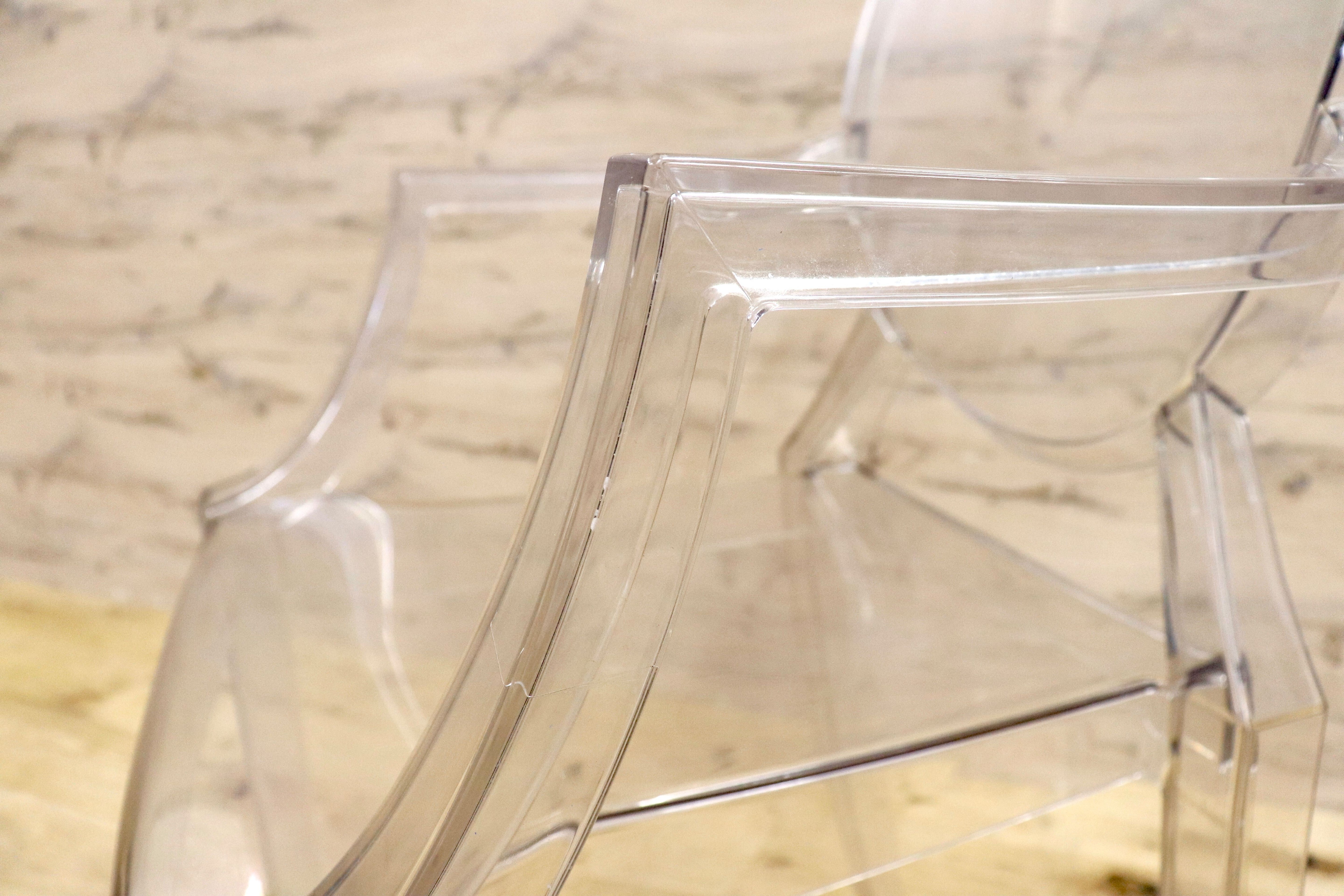 GMIK449○Kartell / カルテル LOUIS GHOST ルイゴースト スタッキングチェア ガーデンチェア 椅子 モダン