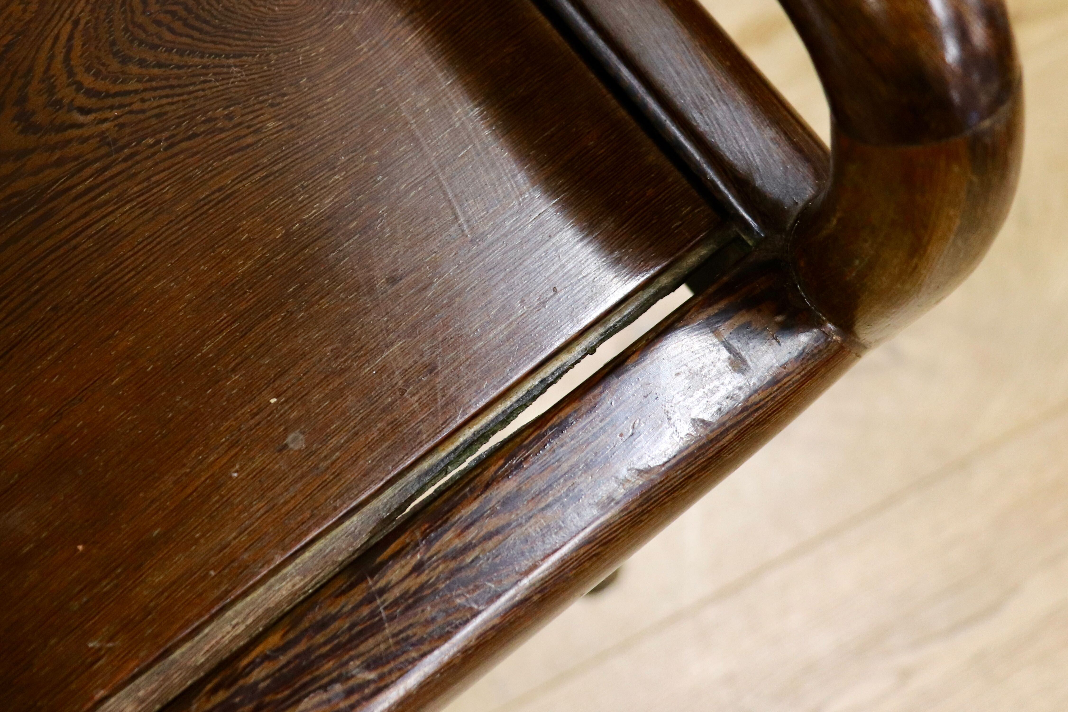 GMHS378A○唐木家具 鉄刀木 ダイニングチェア 食卓椅子 セミアームチェア アジアン ヴィンテージ オリエンタル 中国美術 椅子 木製家具