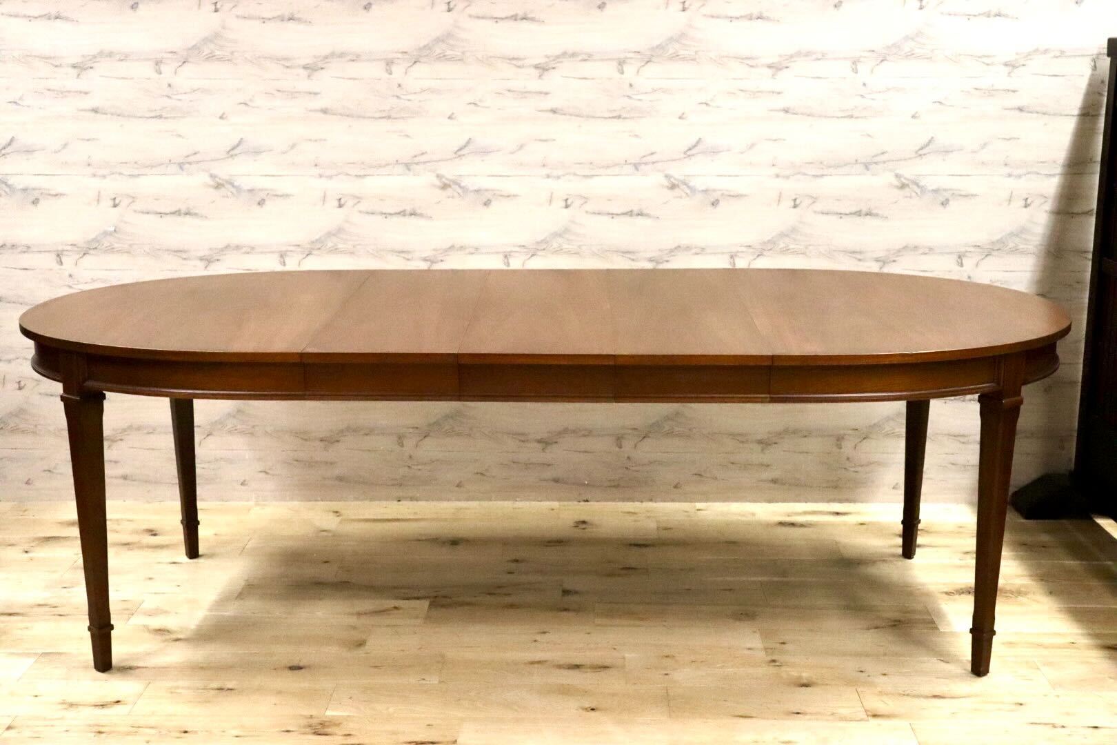 GMHS25○DREXEL HERITAGE / ドレクセルヘリテイジ Triune トライユン 伸長式ダイニングテーブル エクステンションテーブル 約65万 リペア済