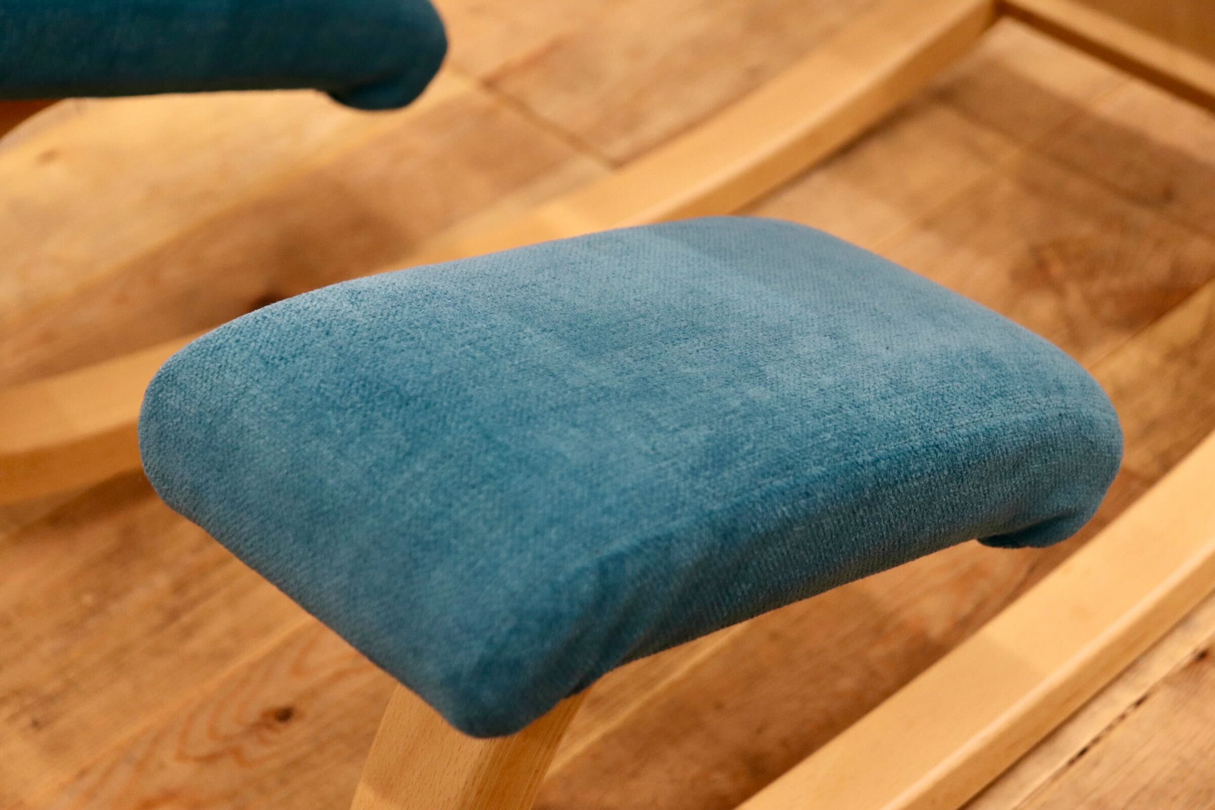 GMIK879〇VARIER / ヴァリエール バランスチェア 椅子 北欧 木部ナチュラル ブルー 定価約8.8万