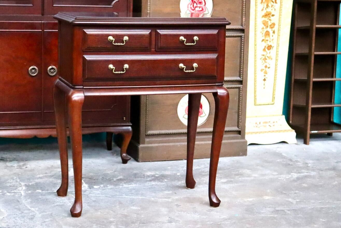 GMIS497○maruni / マルニ コンソールテーブル サイドボード 机 花台 飾り棚 引き出し 収納 猫脚 木製 クラシック ヴィンテージ