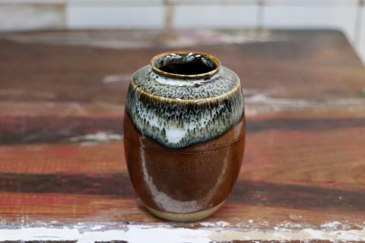 GMJO136V〇京焼 龍谷窯 宮川香雲作 肩衝茶入 茶道具 共箱付