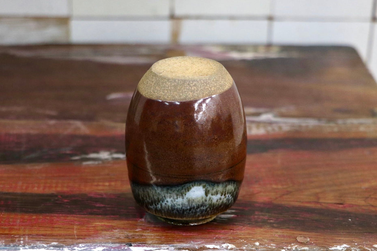 GMJO136V〇京焼 龍谷窯 宮川香雲作 肩衝茶入 茶道具 共箱付