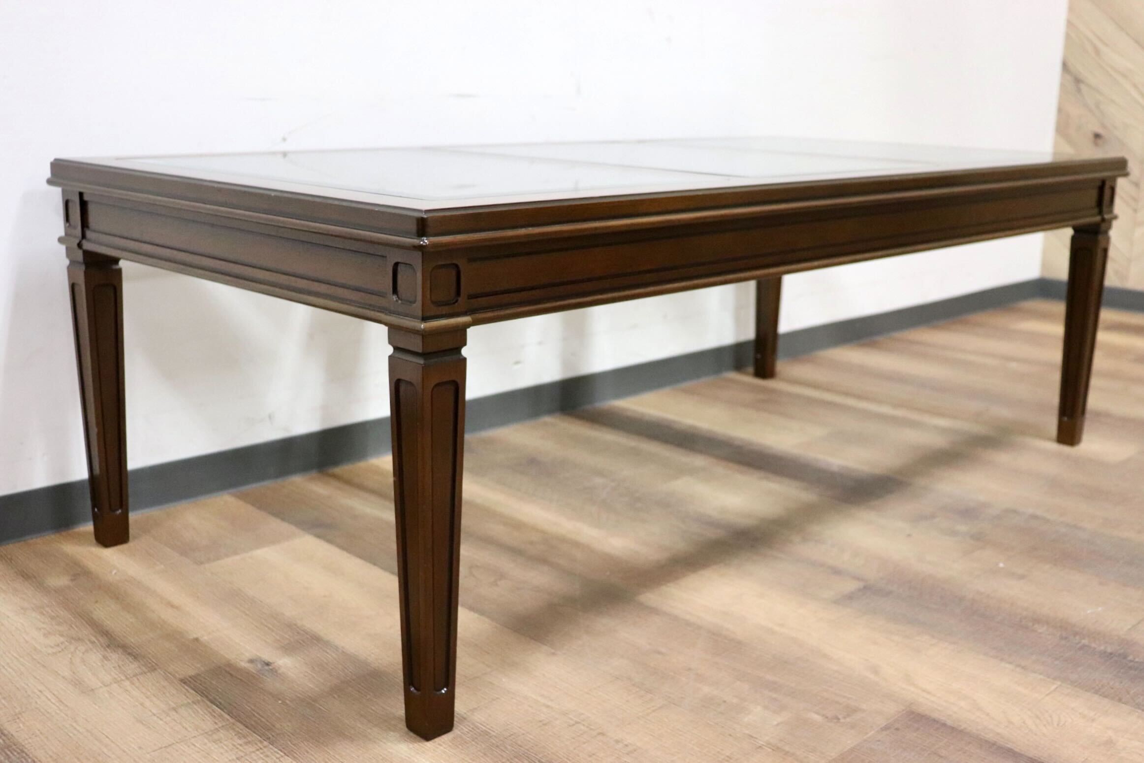 GMHS412○maruni / マルニ 地中海 ROYAL ロイヤル センターテーブル リビングテーブル ガラステーブル ヨーロピアン クラシック 展示品