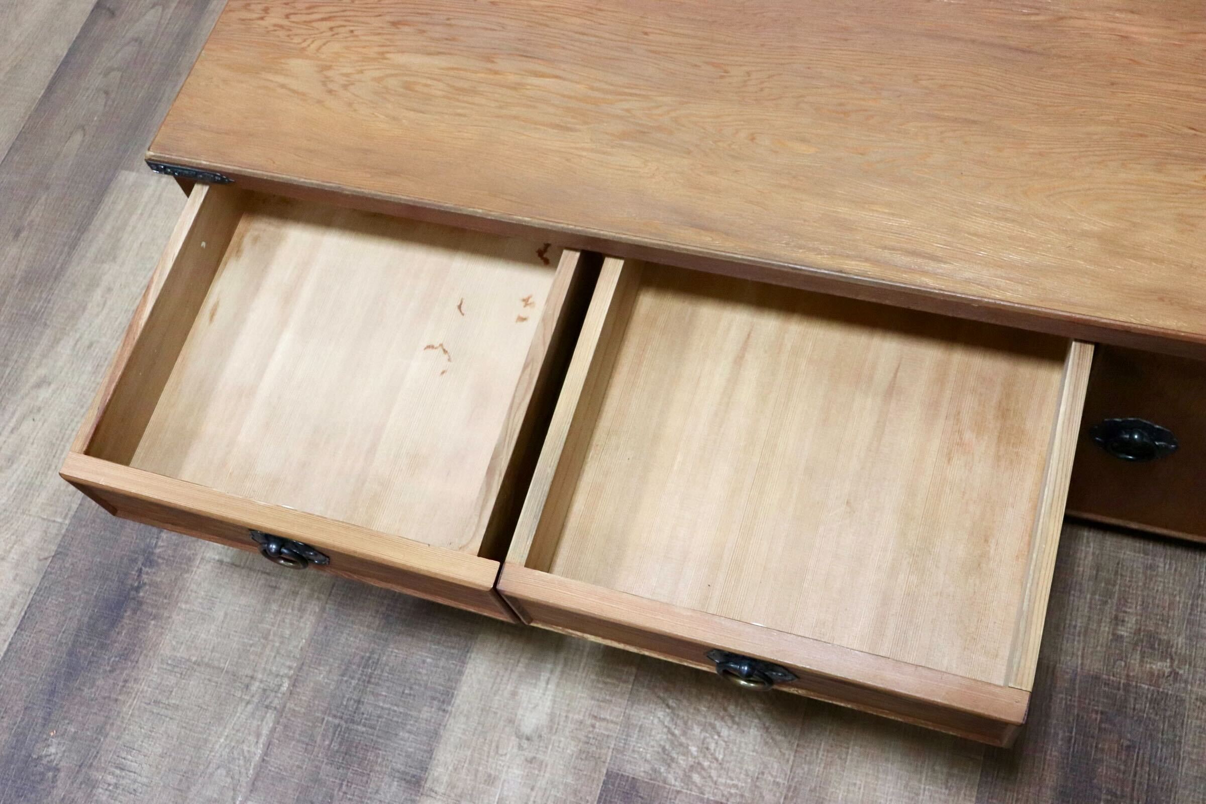 GMGH324A○世界遺産屋久杉 民芸家具 文机 座敷机 座卓 ローテーブル 作業台 和室 デスク 机 アンティーク レトロ 伝統工芸 和モダン 稀少