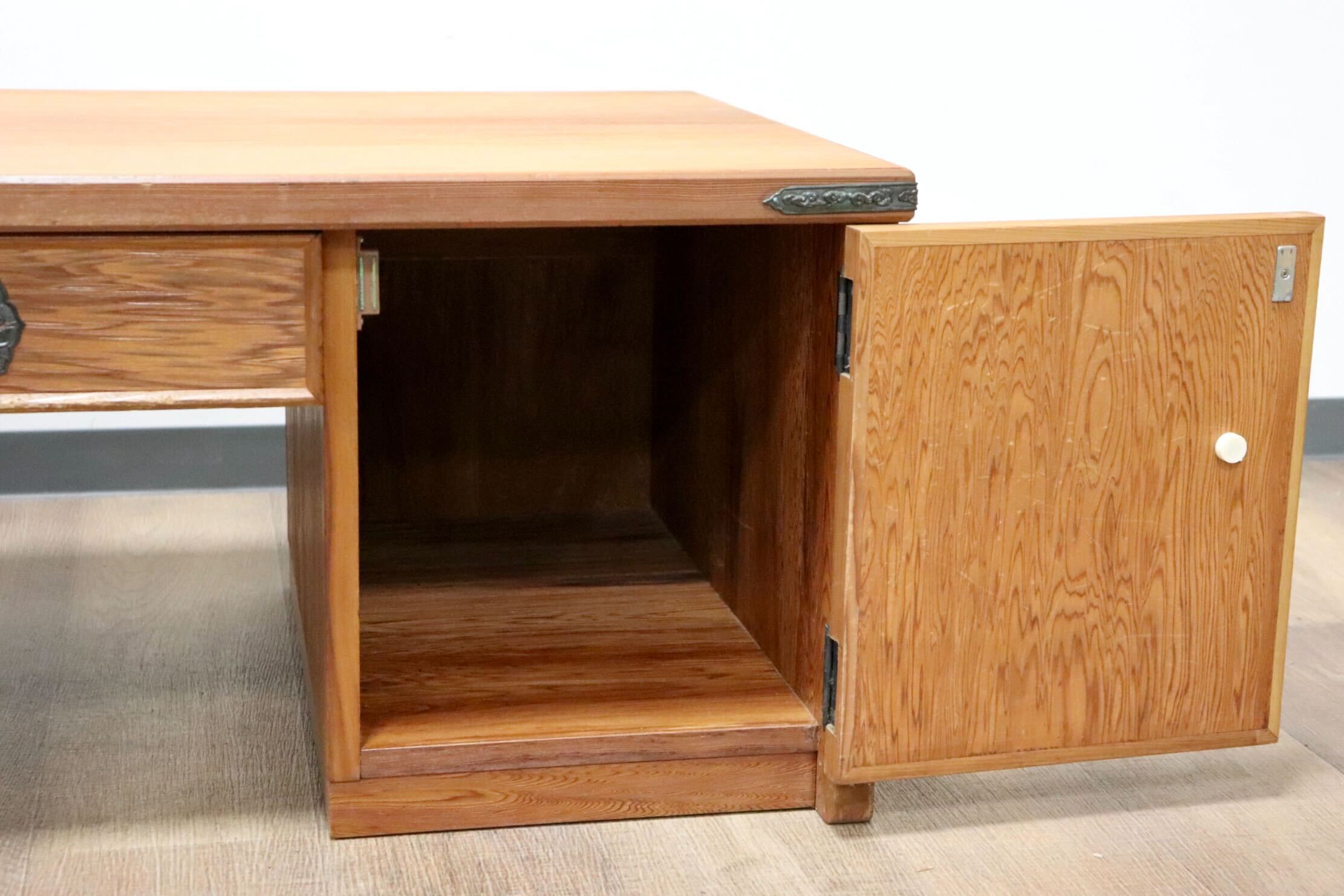 GMGH324A○世界遺産屋久杉 民芸家具 文机 座敷机 座卓 ローテーブル 作業台 和室 デスク 机 アンティーク レトロ 伝統工芸 和モダン 稀少