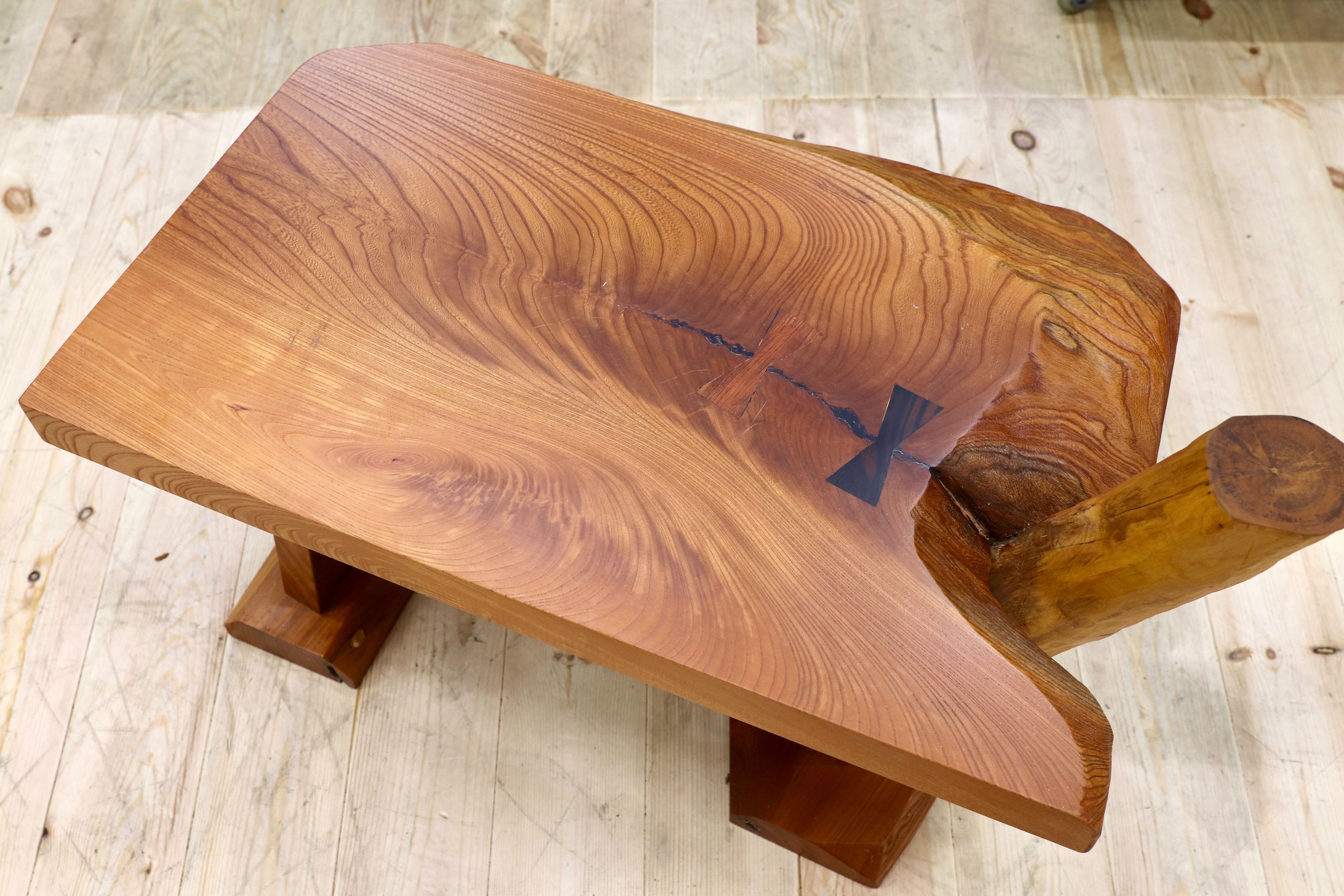 GMFT439○木製 工房家具 文机 花台 飾り台 置床 座敷机 和家具 レトロ 和モダン アンティーク