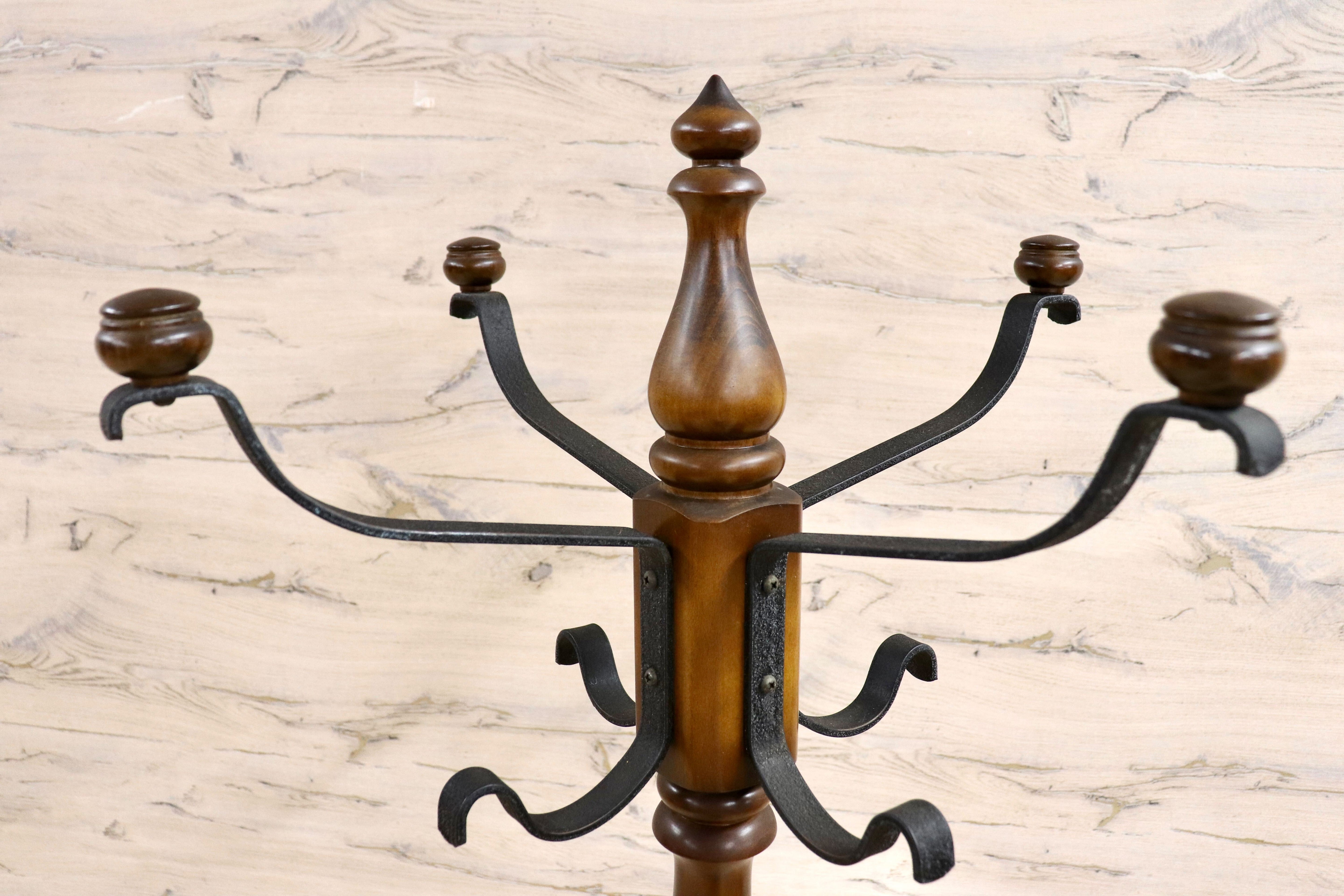 GMIK46○karimoku / カリモク コロニアル コートハンガー ポールハンガー 帽子掛け ポールスタンド 国産家具 オールドカリモク