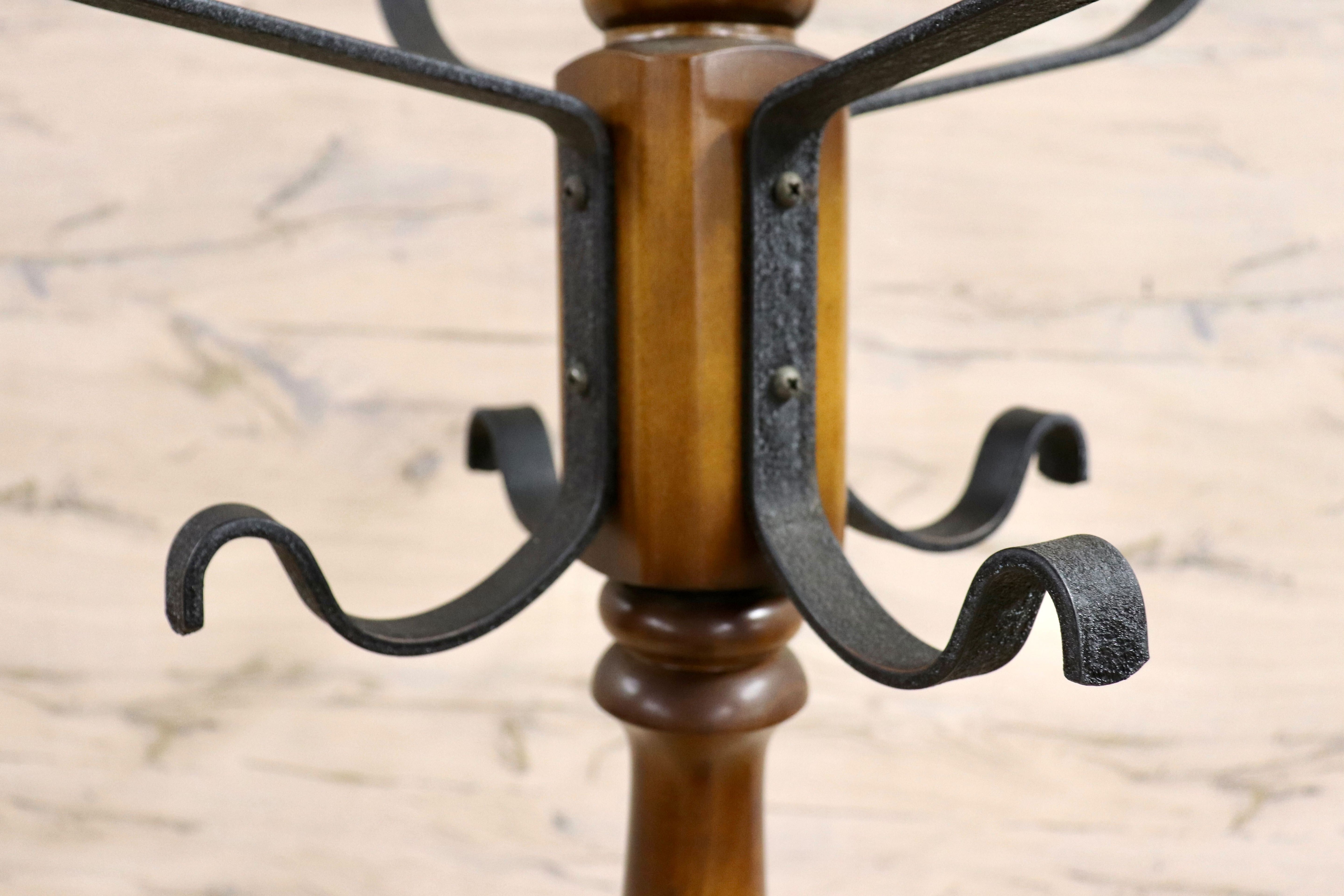 GMIK46○karimoku / カリモク コロニアル コートハンガー ポールハンガー 帽子掛け ポールスタンド 国産家具 オールドカリモク