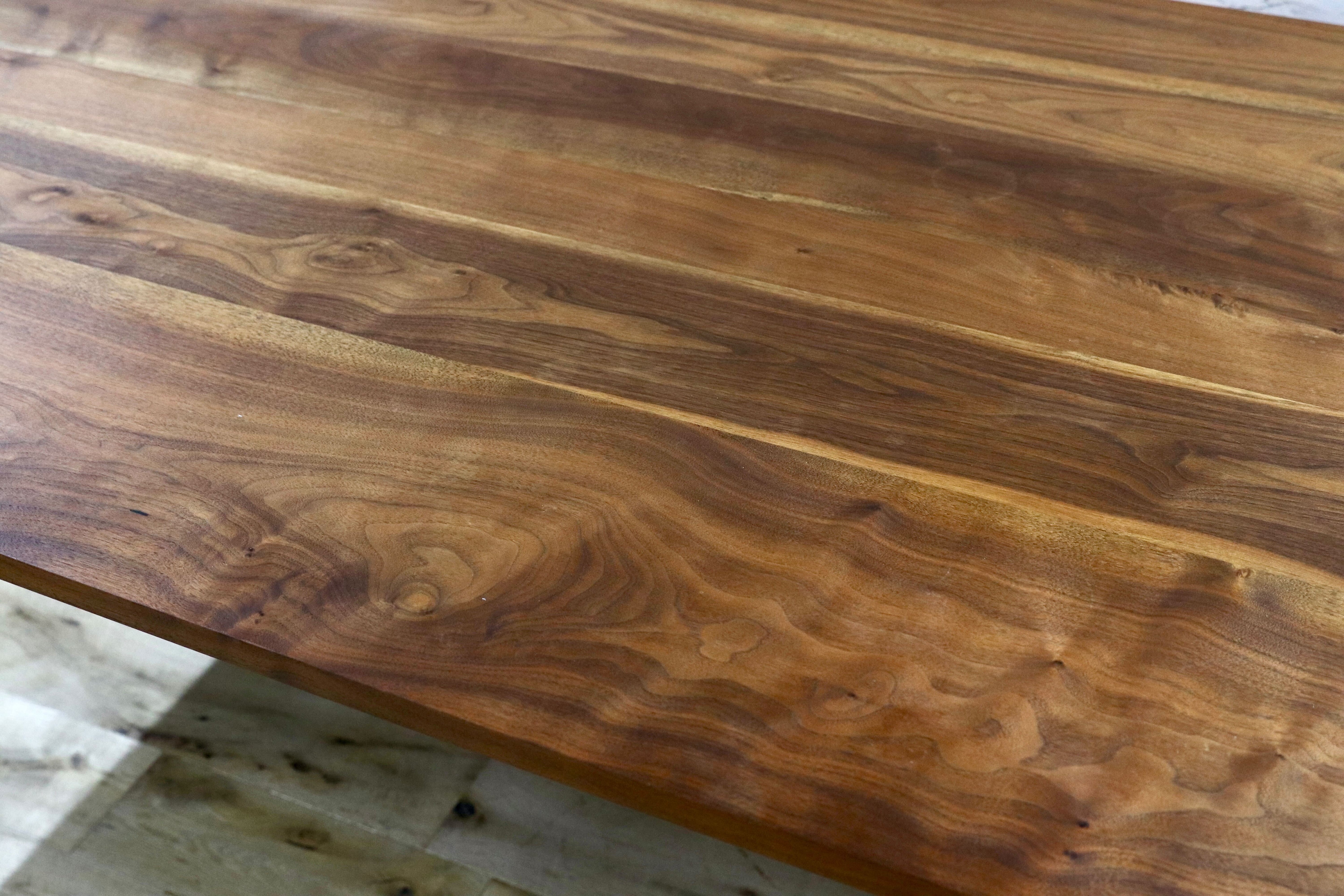 GMHS376○Ritzwell / リッツウェル FVテーブル ウォールナット無垢材 ダイニングテーブル 食卓テーブル 大型 北欧スタイル 定価42万