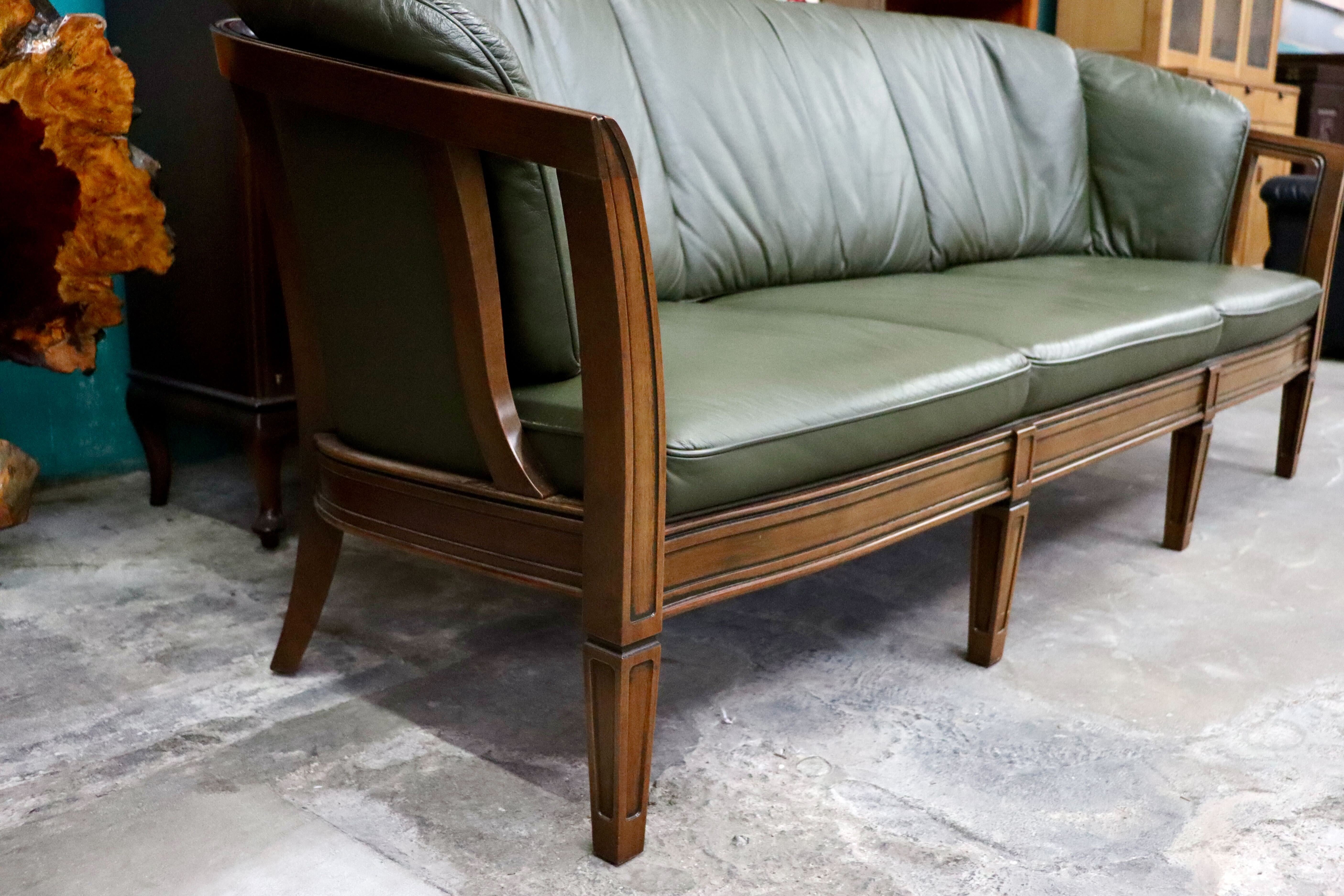 GMIS390○maruni / マルニ ROYAL ロイヤル 地中海 シャルル 3人掛けソファ トリプルソファ 本革 クラシック マルニ最高峰 定価約85万