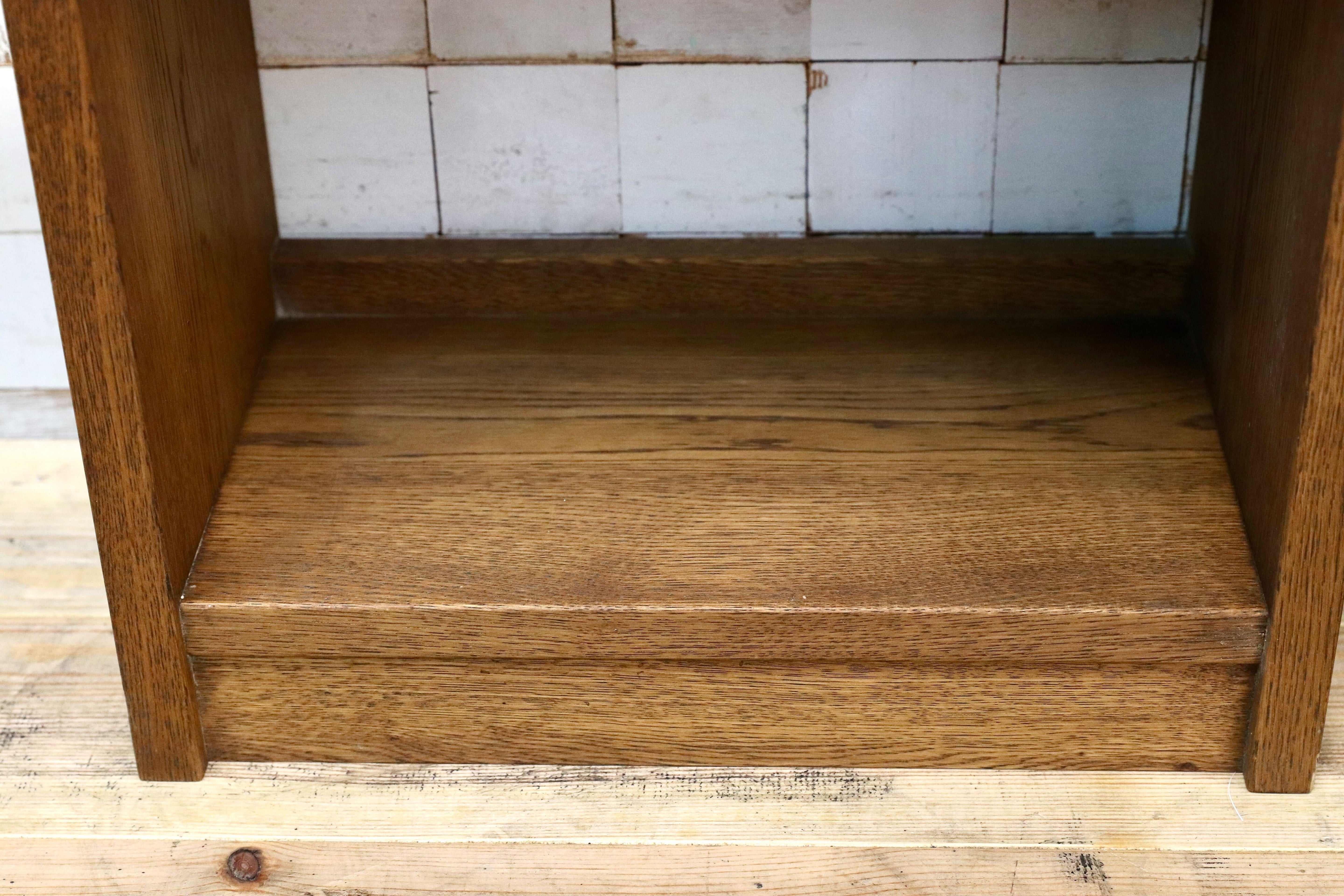 GMIH281○楢無垢材 ラダーシェルフ 民藝 和製アンティーク 棚 本棚 ブックシェルフ ラック 飾り棚