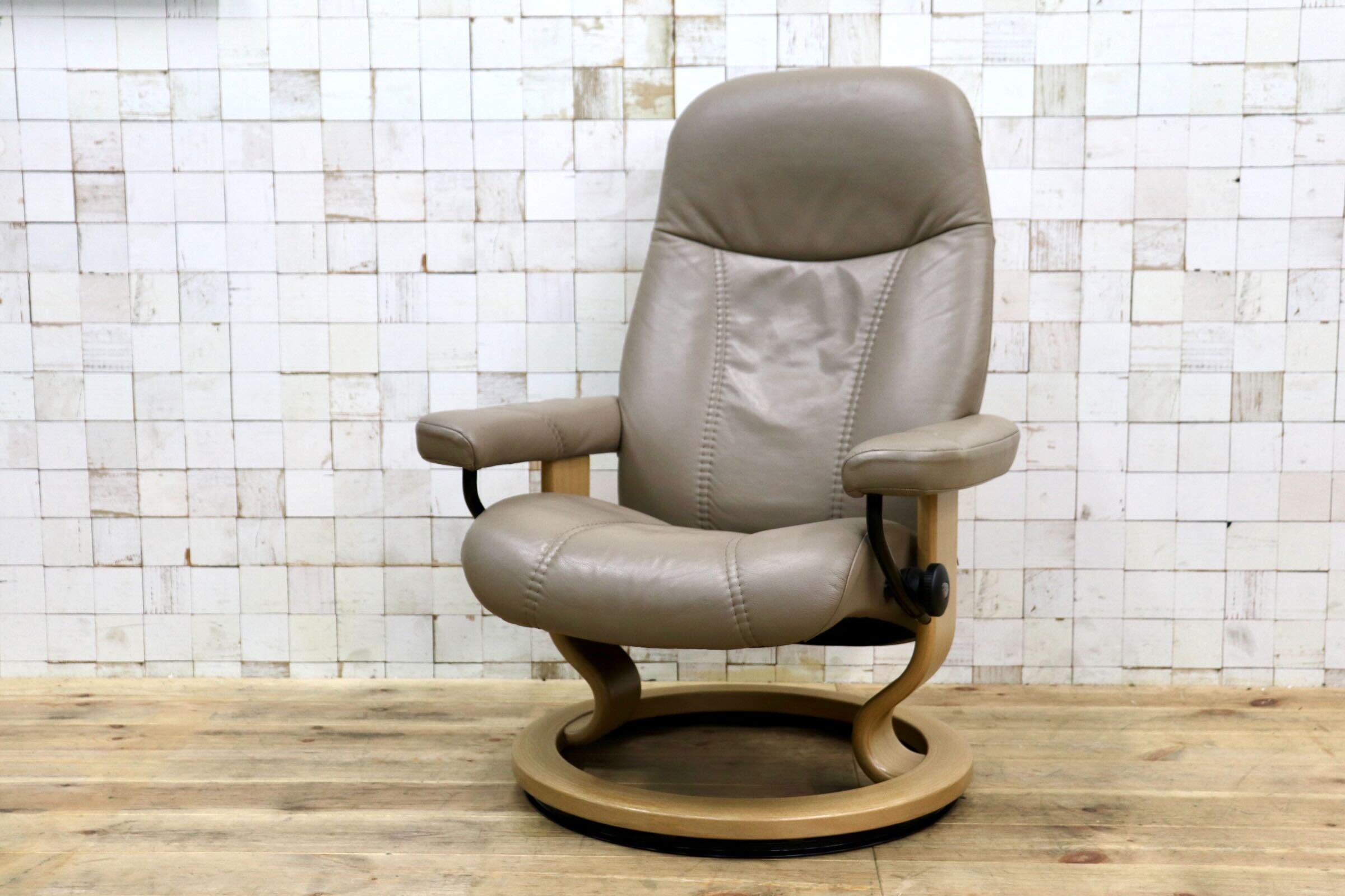 GMIK881〇EKORNES / エコーネス ストレスレス リクライニングチェア コンサル M 本革 北欧 ノルウェー 椅子 シングルソファ