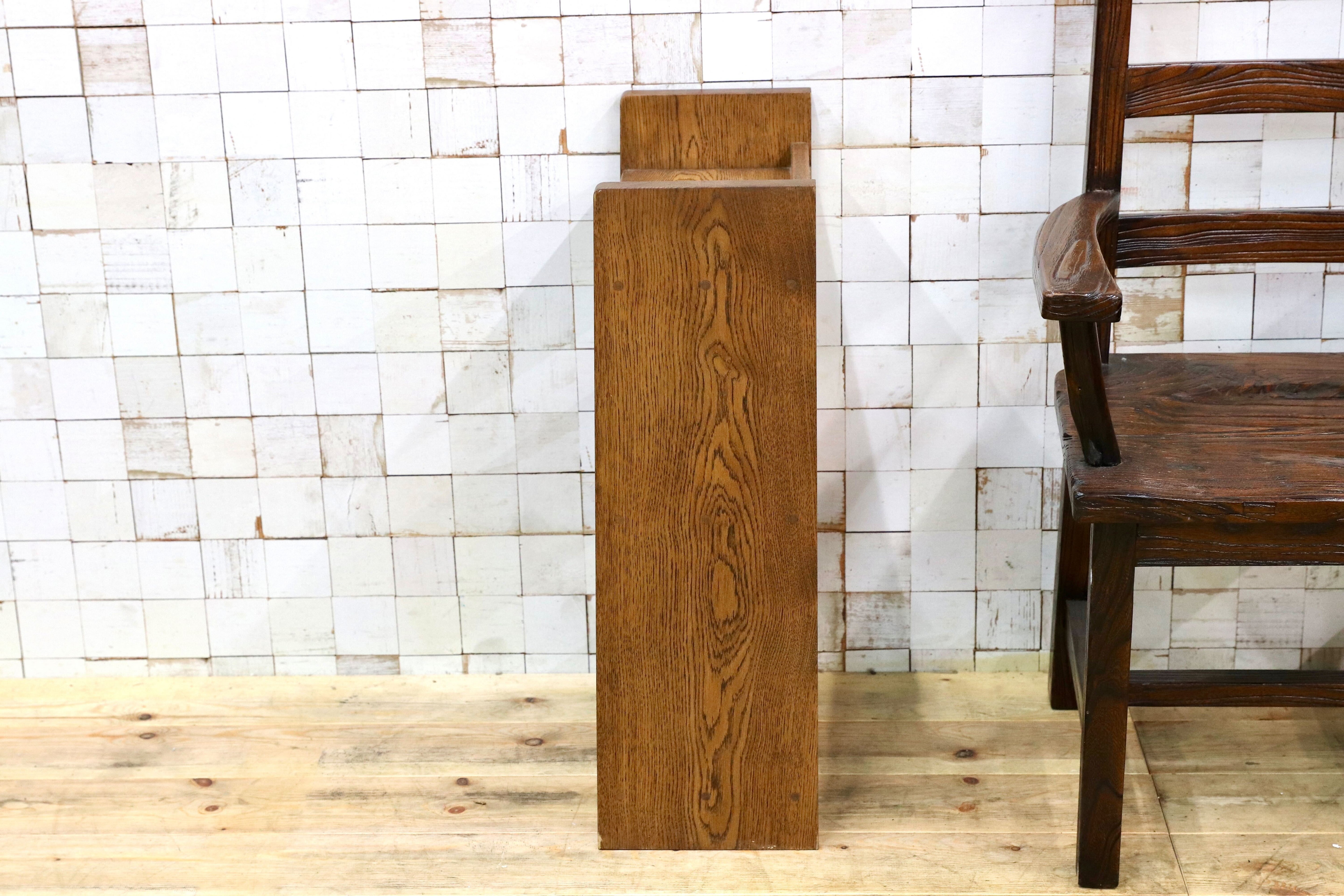 GMIH281○楢無垢材 ラダーシェルフ 民藝 和製アンティーク 棚 本棚 ブックシェルフ ラック 飾り棚