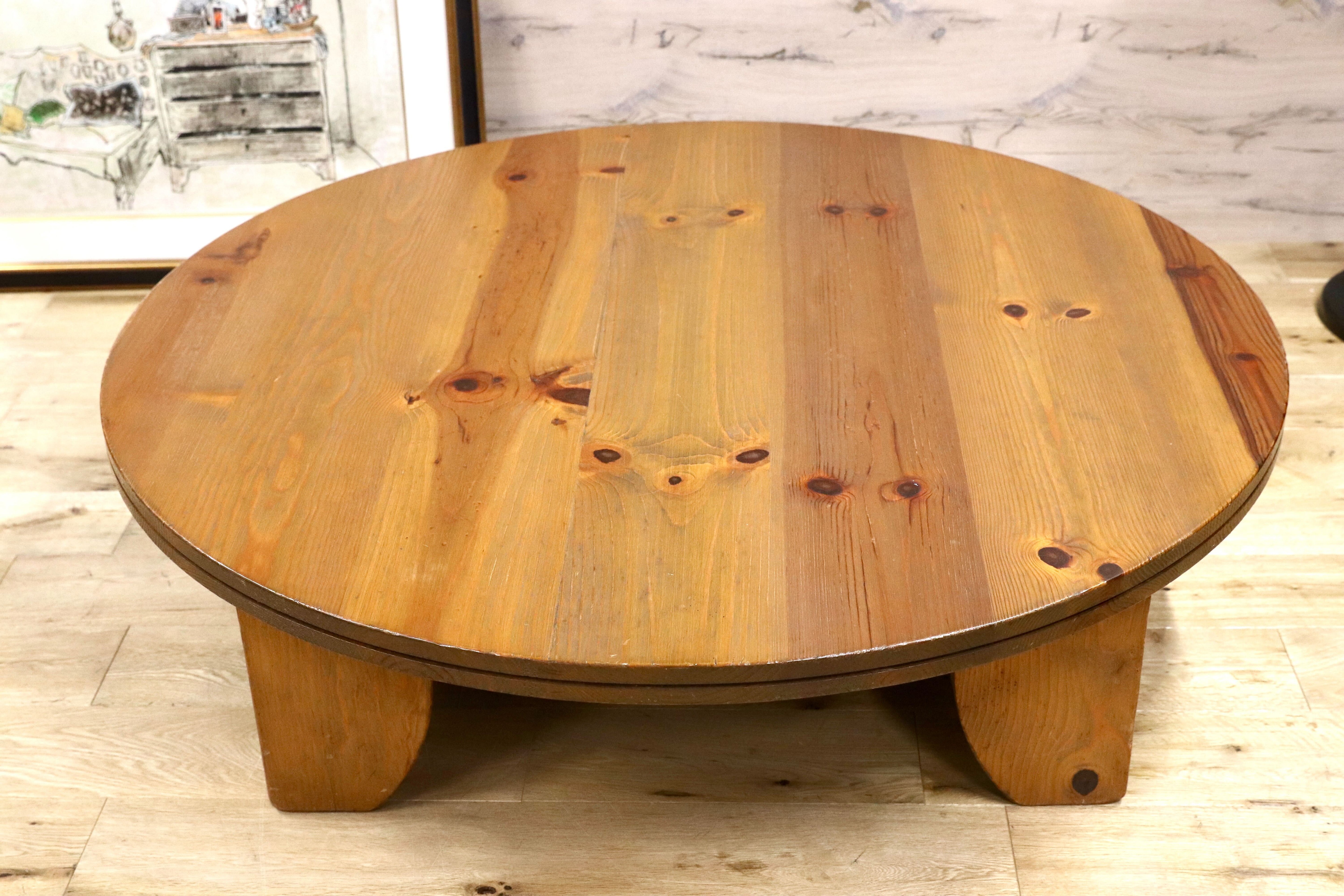 GMHH8○ACTUS / アクタス F1 リビングテーブル センターテーブル パイン材 カントリー 北欧モダン 定価約25万