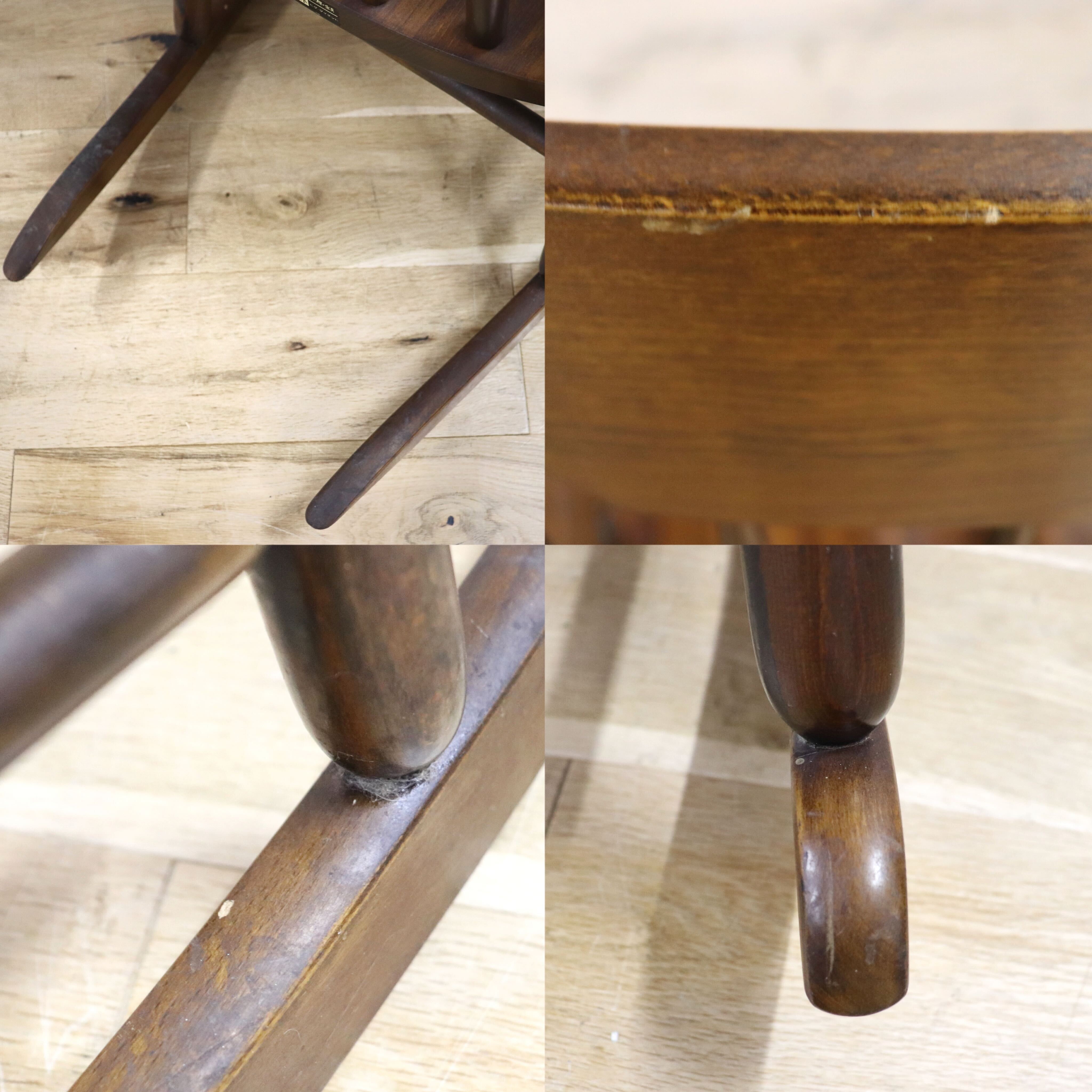 GMGN457○飛騨の家具 ヒダ・ダイネット ロッキングチェア ウィンザーチェア 揺り椅子 レトロ カントリー ヴィンテージ