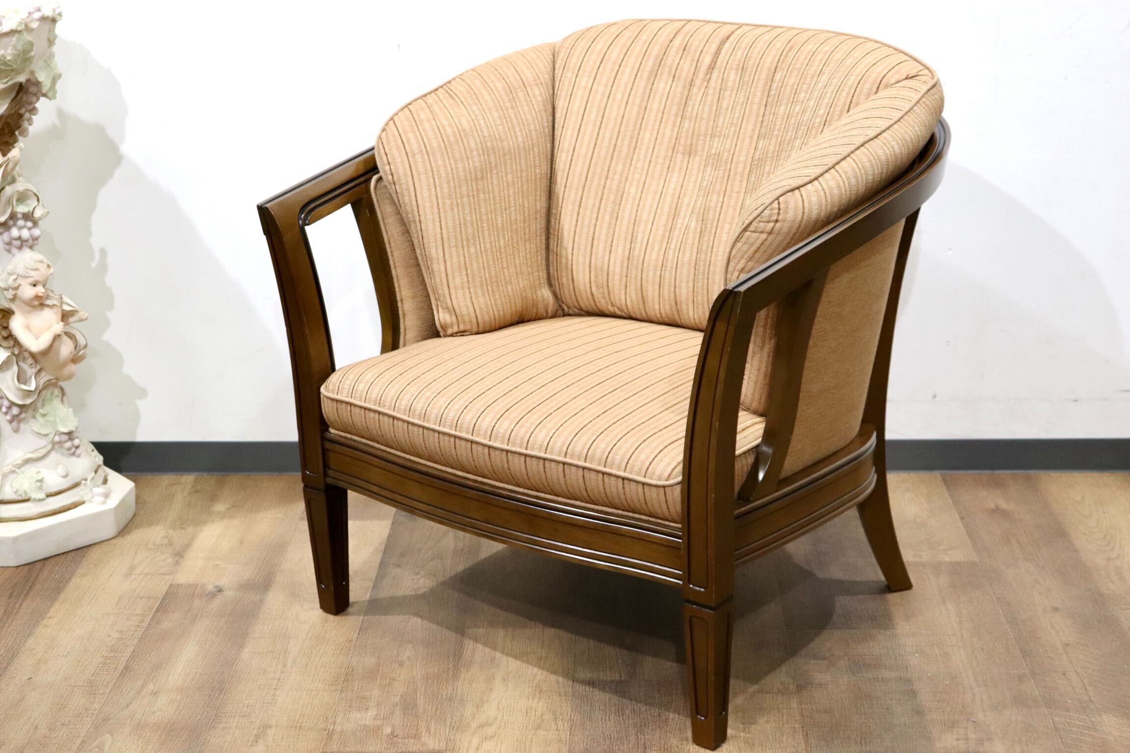 GMHS412○maruni / マルニ 地中海 ROYAL ロイヤル シャルル 1人掛けソファ アームチェア ファブリック クラシック マルニ最高峰 定価約24万