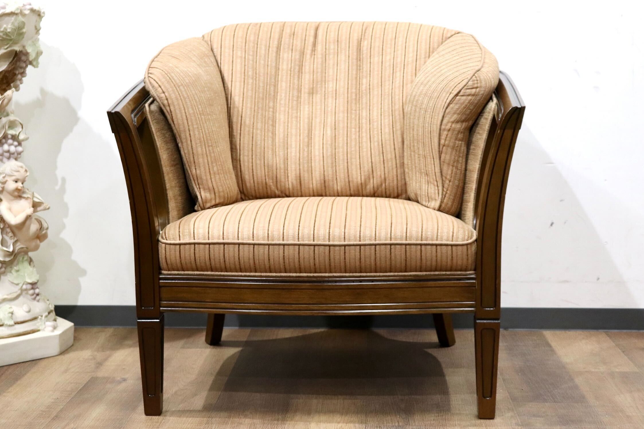 GMHS412○maruni / マルニ 地中海 ROYAL ロイヤル シャルル 1人掛けソファ アームチェア ファブリック クラシック マルニ最高峰 定価約24万